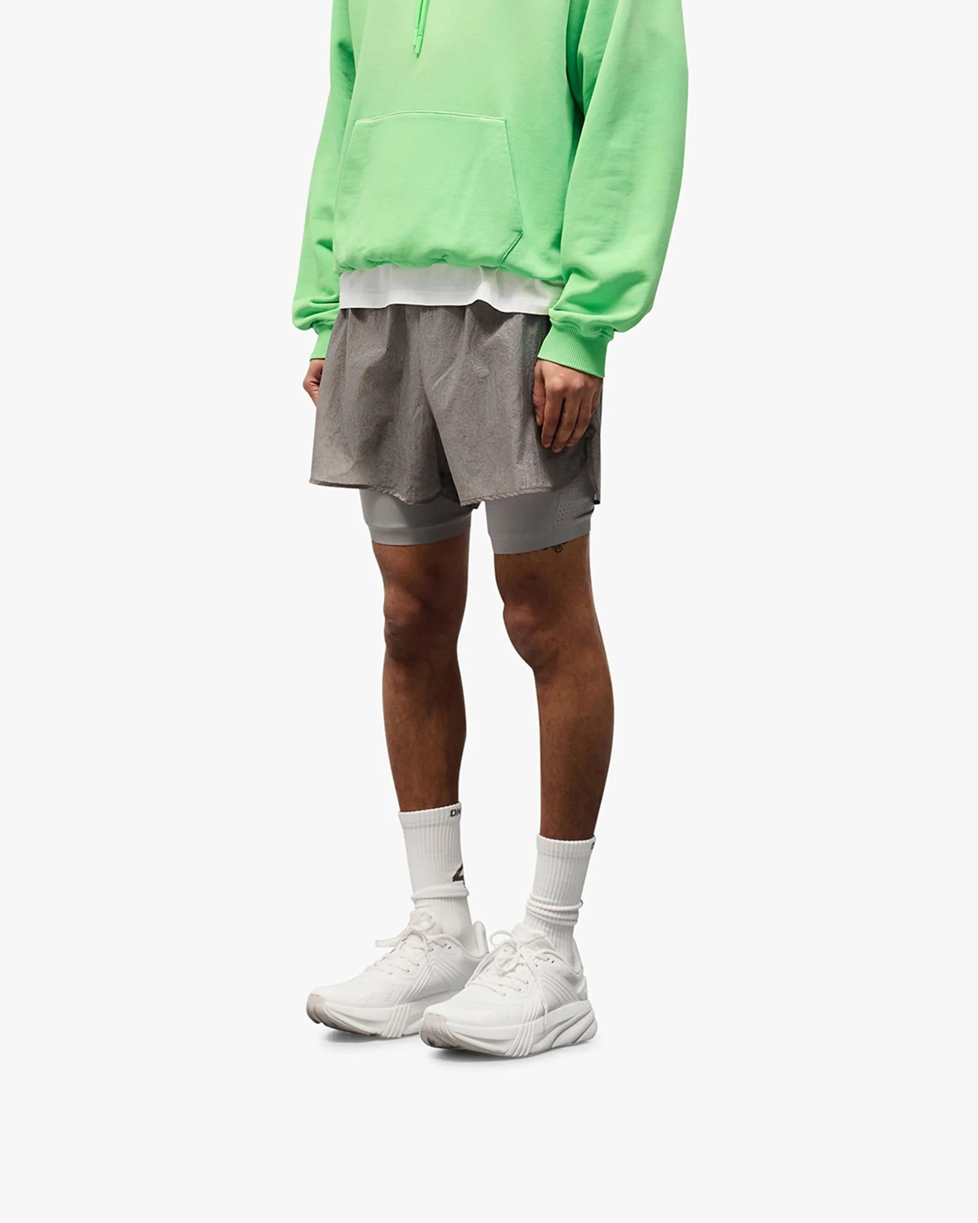 Soft Touch Parka 247 Contour 2-In-1 Run Shorts - Titanium