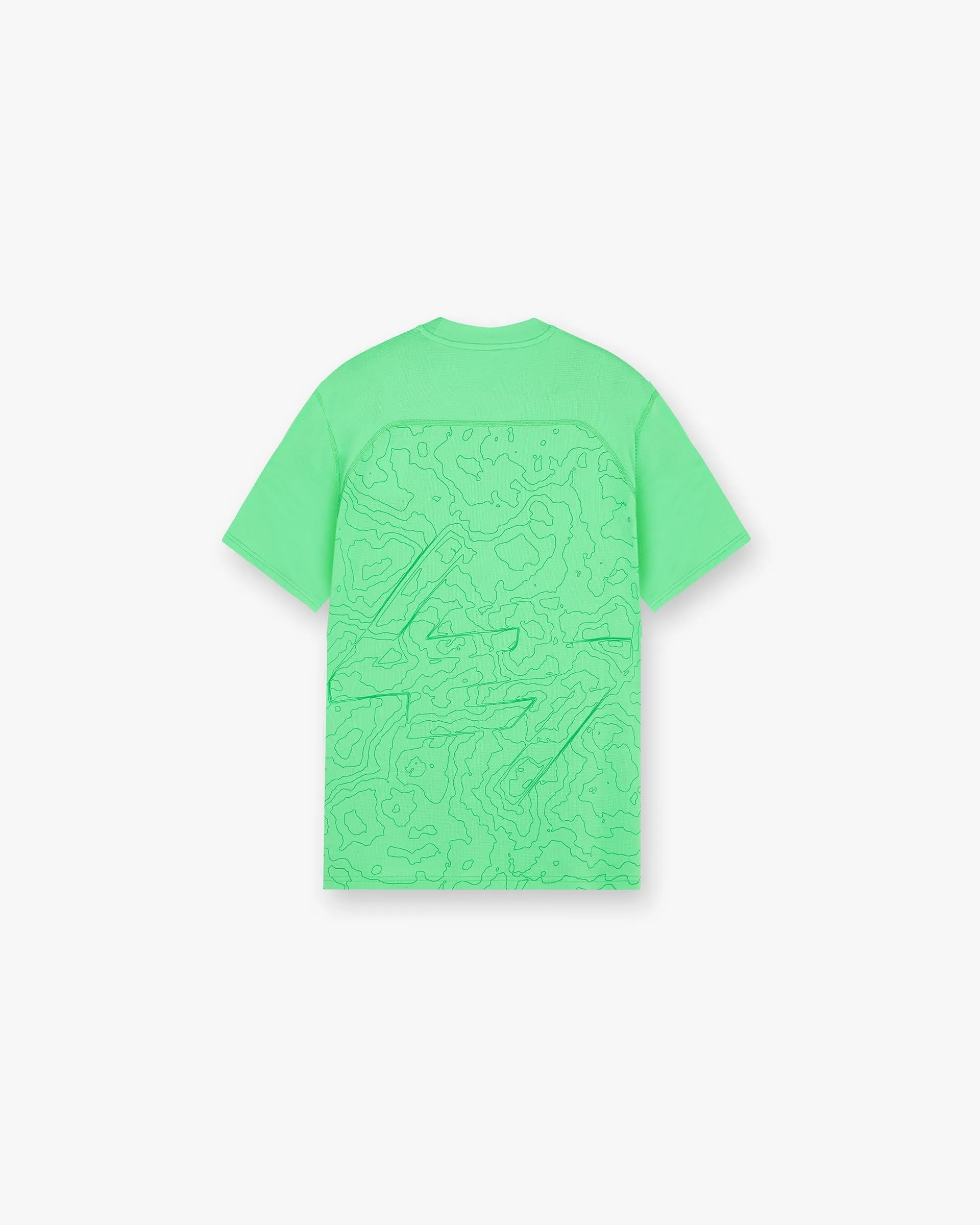 247 Contour Run T-Shirt - Speed Green No Slip Shoulder Design