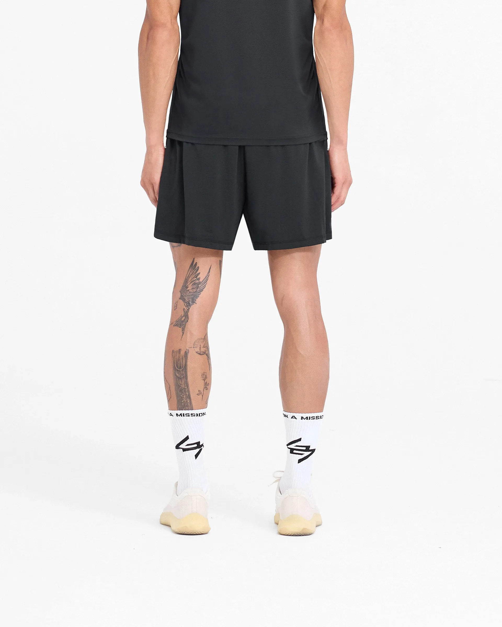 247 DNA Mesh Shorts - Black Clean Feel Light Active