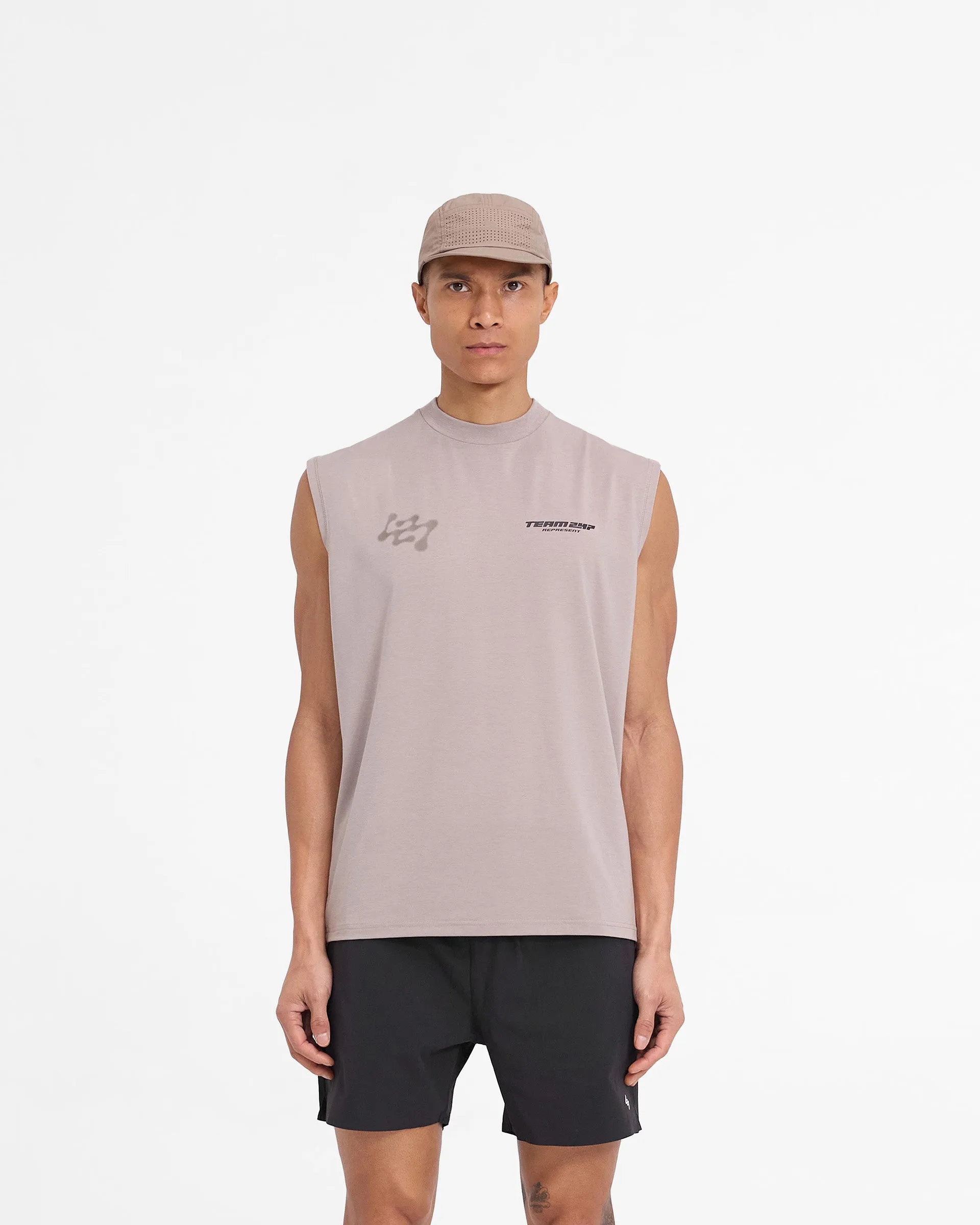 college Comfy Choice 247 Future Terrains Oversized Tank - Moonrock