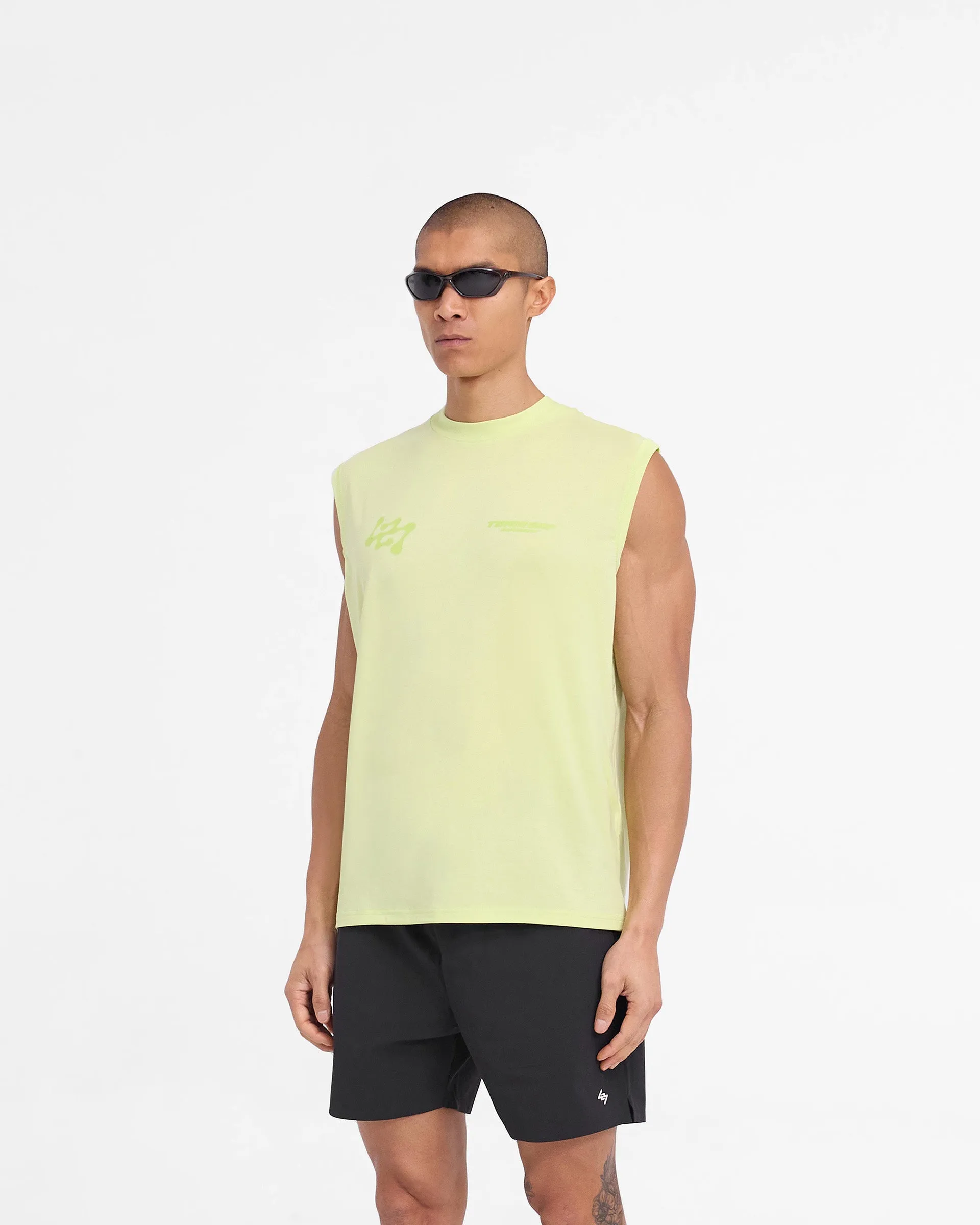 Classic Comfort Style 247 Future Terrains Oversized Tank - Shadow Lime