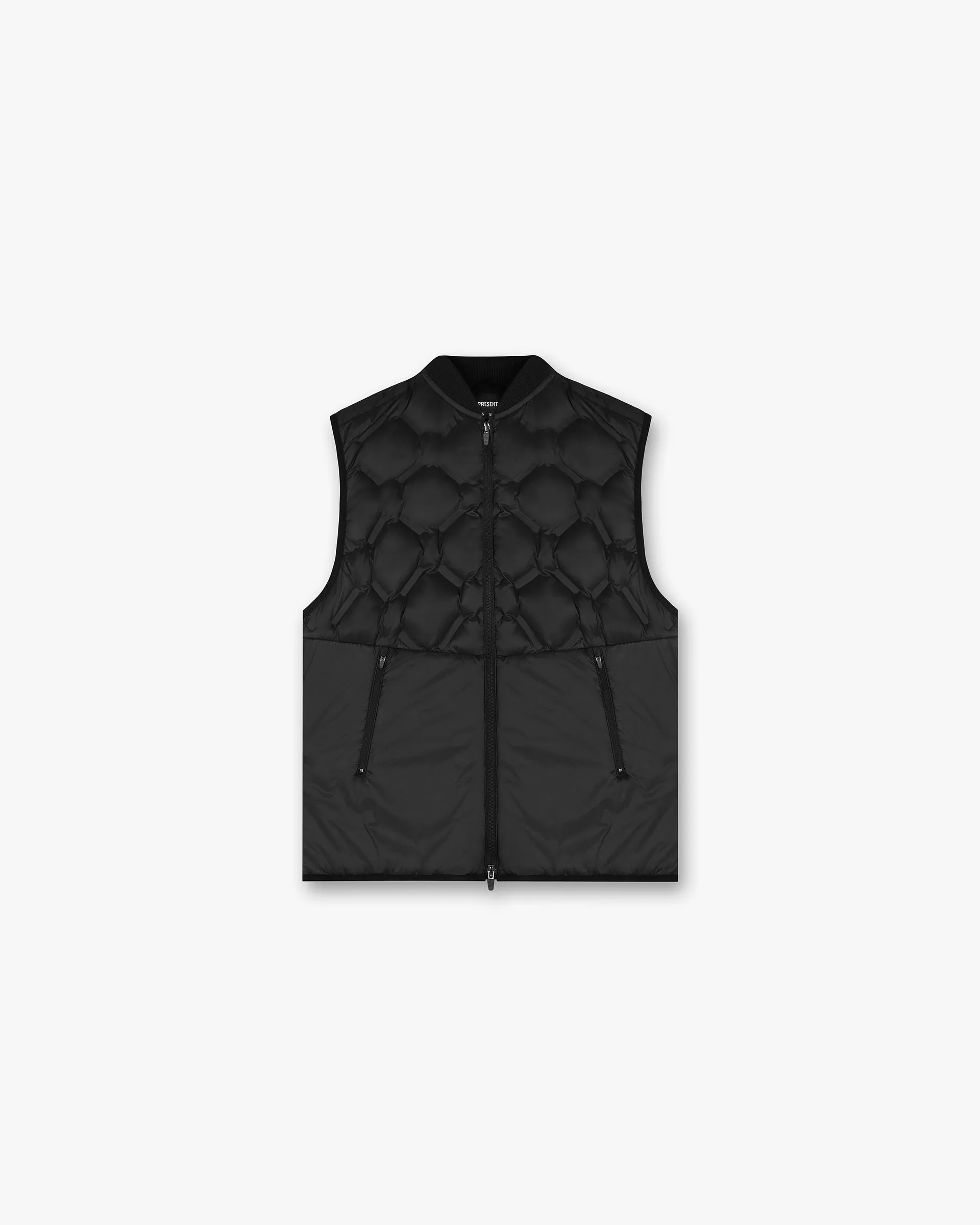 Textured Finish Chill Commute Fit 247 Lightweight Gilet - Black
