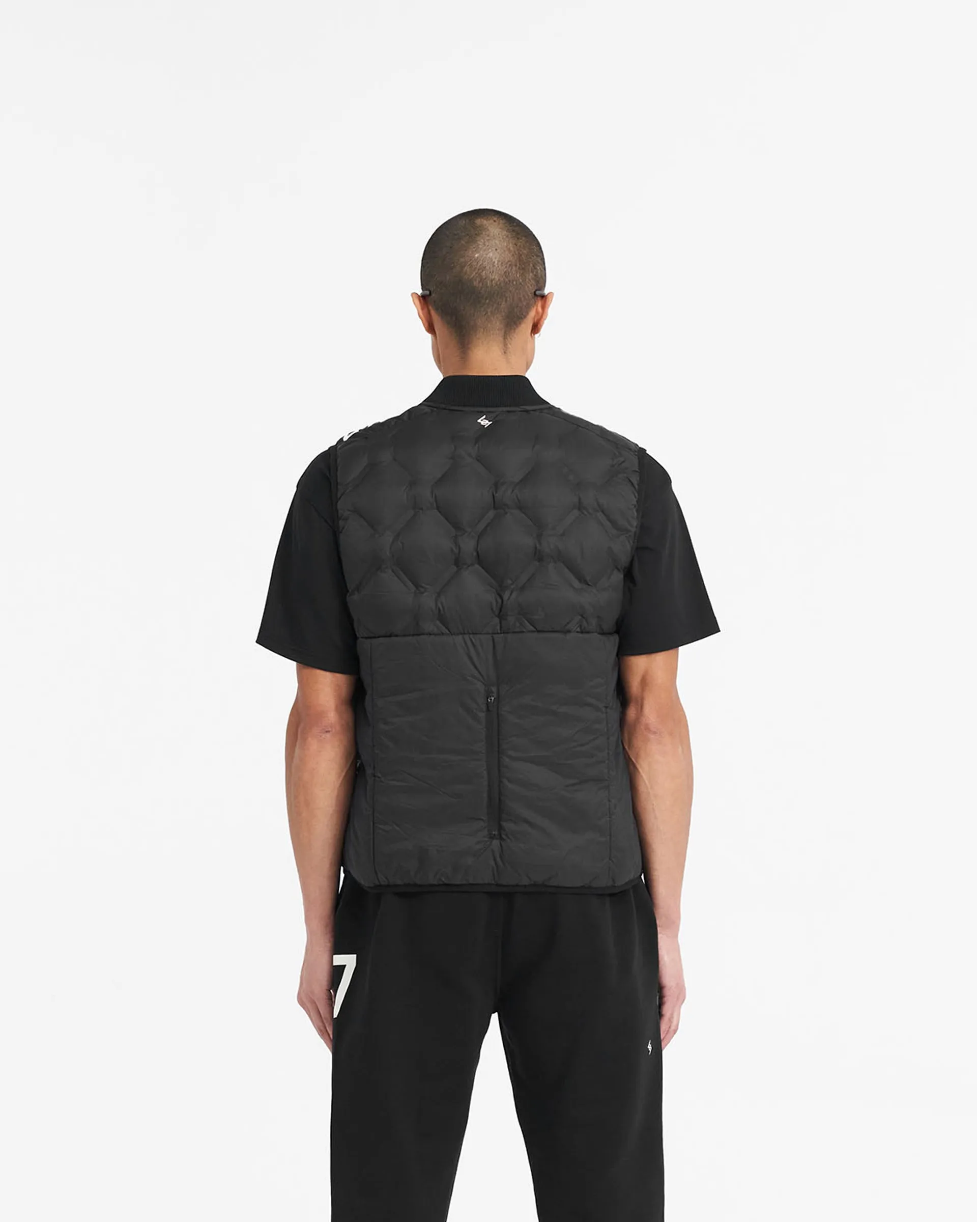 247 Lightweight Gilet - Black Essential City Look SnapFastenings