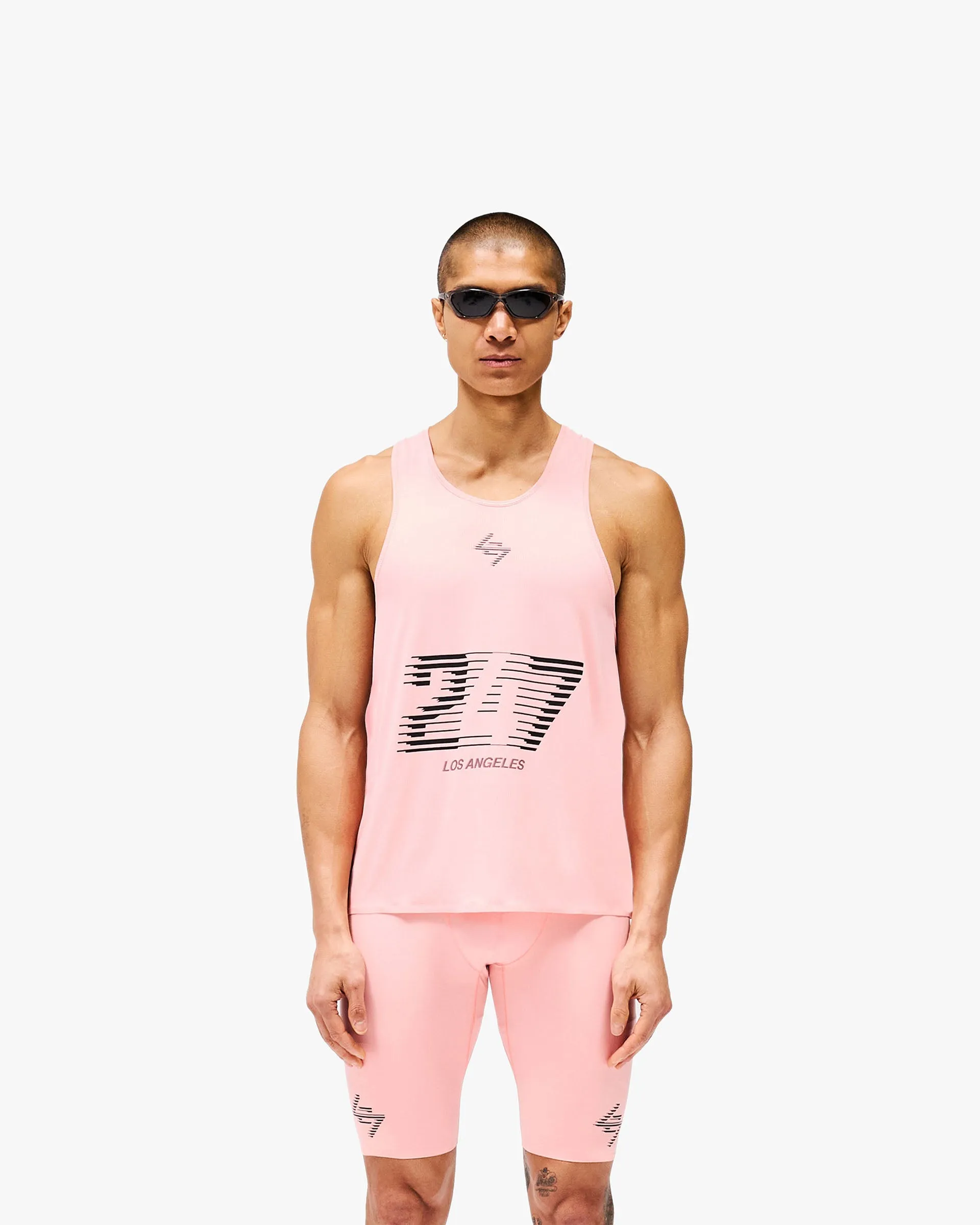 247 Los Angeles Singlet - Pink FunctionalPockets Everyday Comfort
