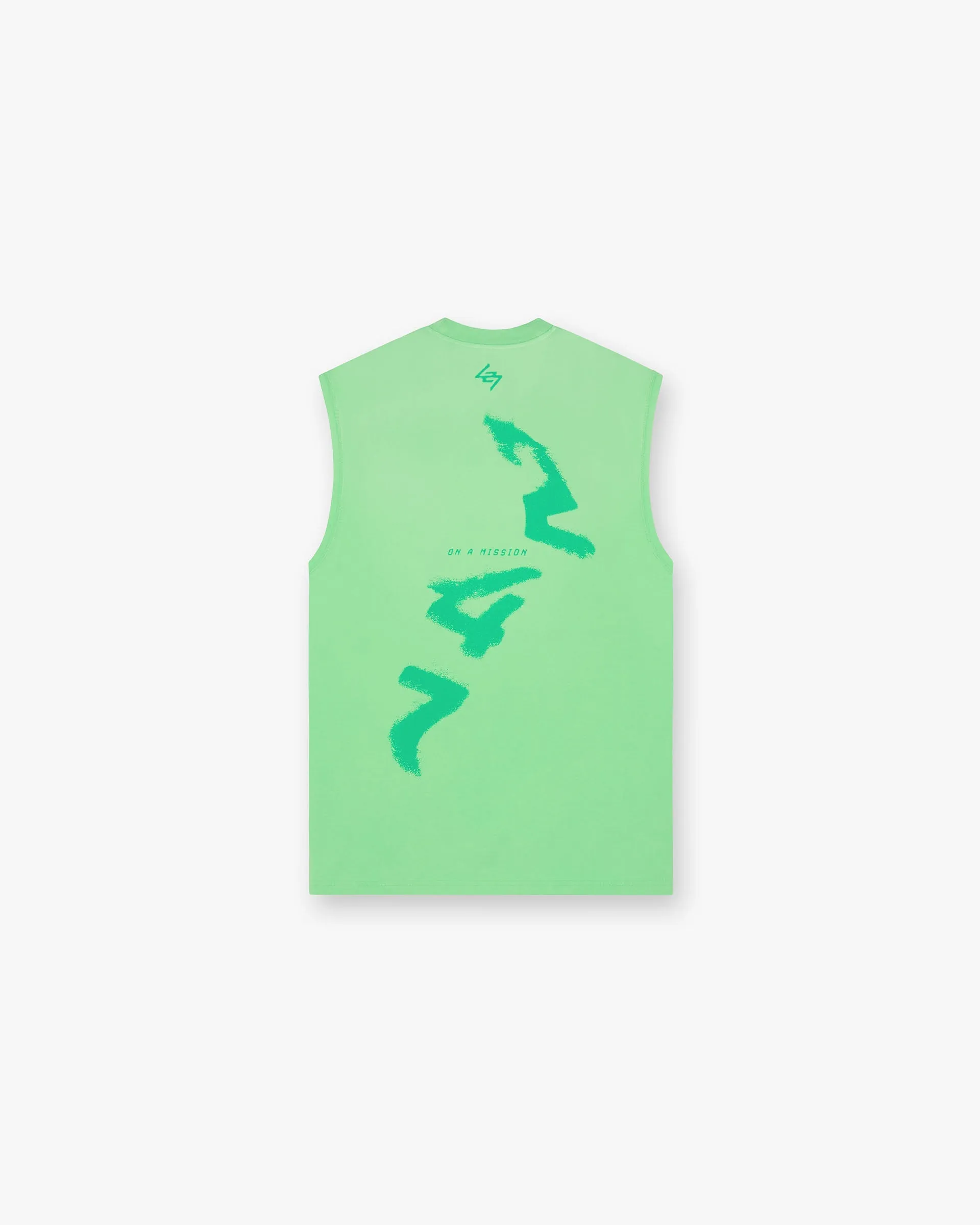 247 Motion Oversized Tank - Speed Green Light Fashion Athletic Fit