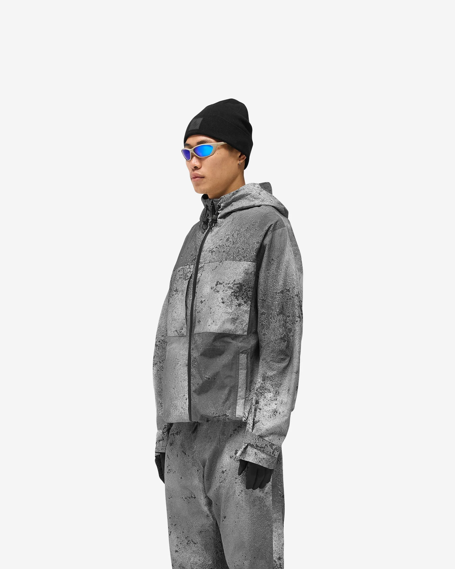 Travel Ready Look Zippered Pockets 247 Taped Jacket - Chrome