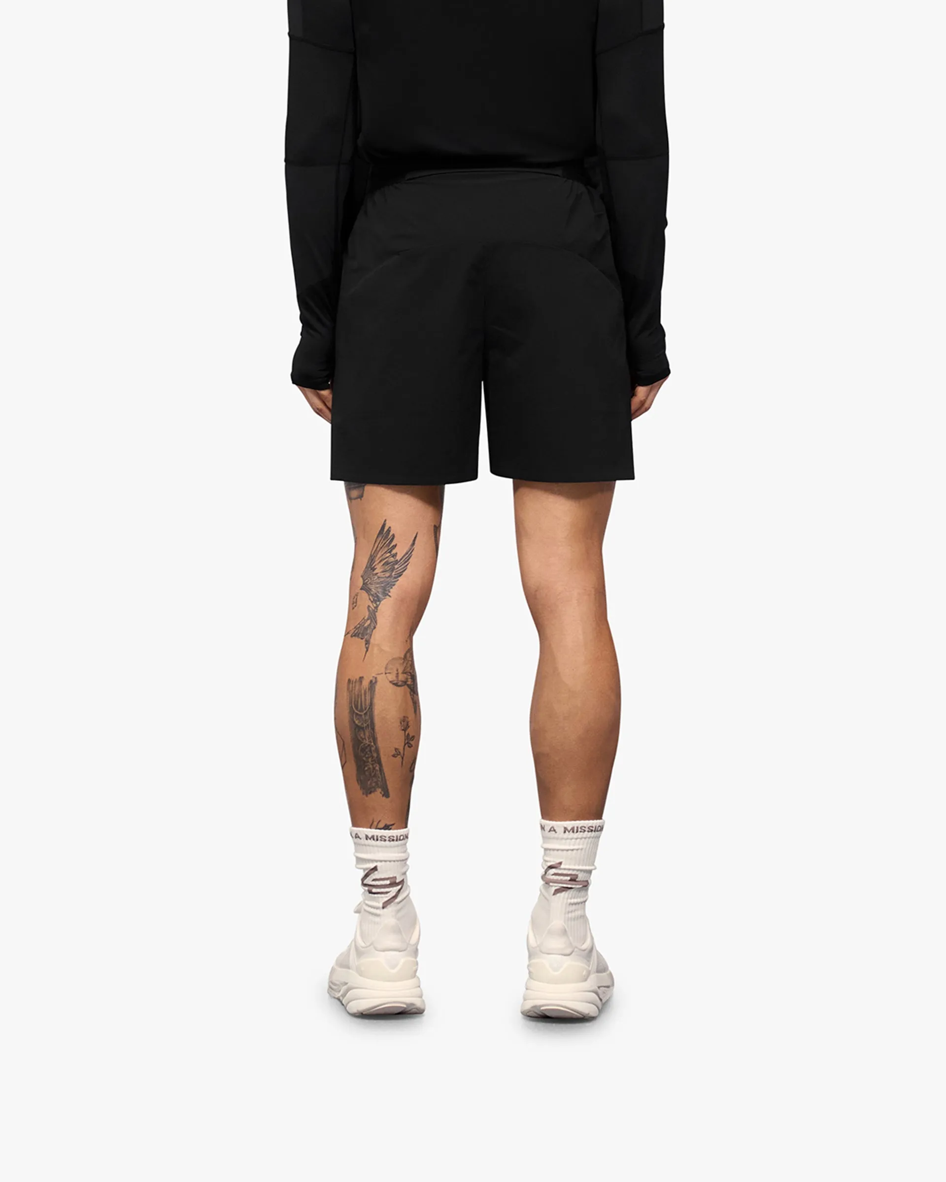 247 Training Shorts - Black Quick Dry Material
