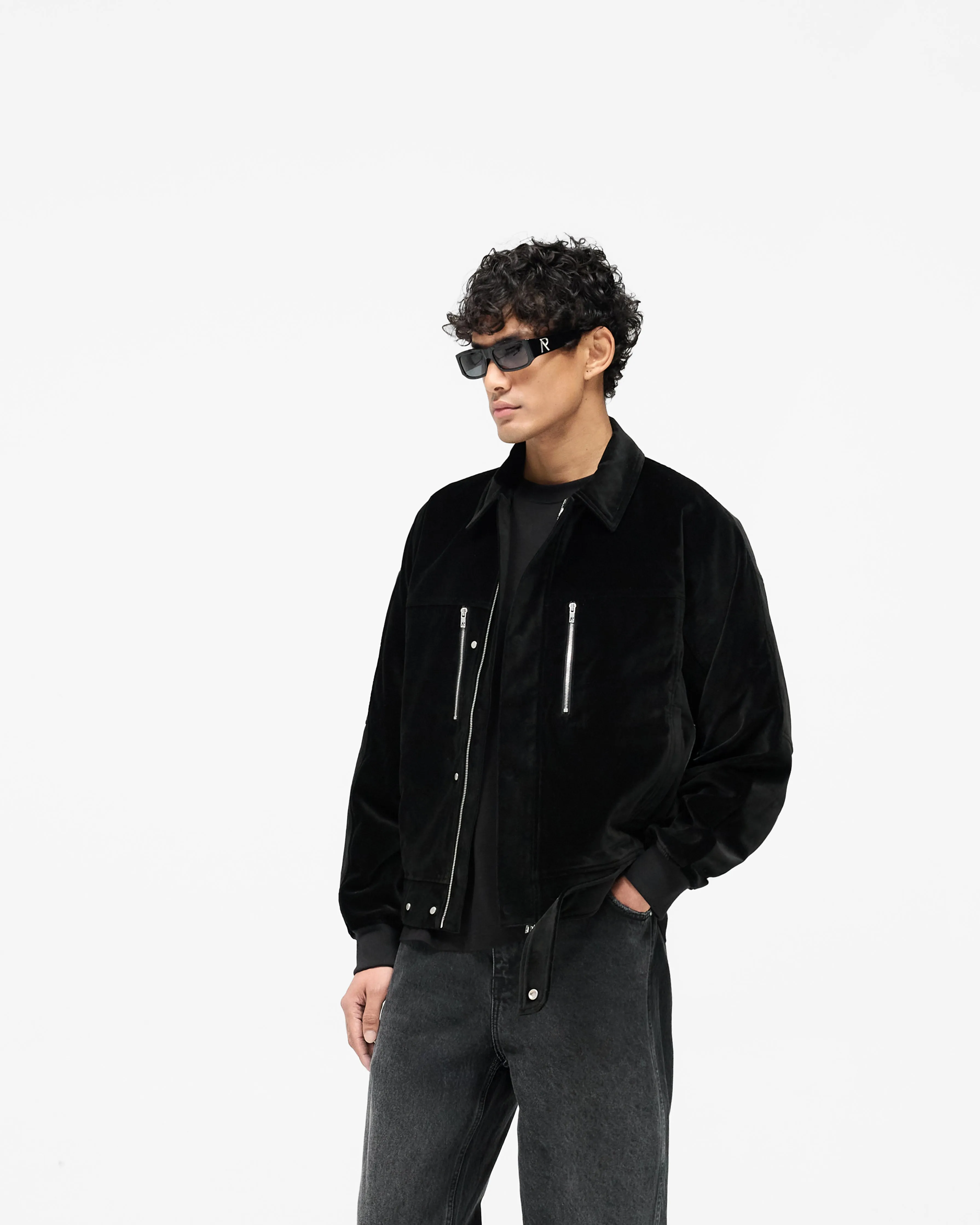 Bordeaux Brushed Jacket - Black Bonded Seam Technology Adjustable Cuff System