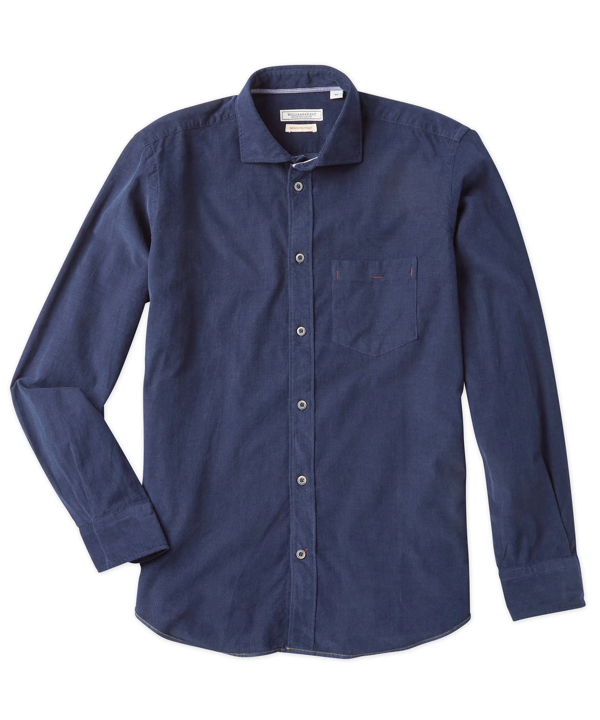 Affordable Luxury Comfort First Fit Italian Fine-Wale Corduroy Long Sleeve Sport Shirt