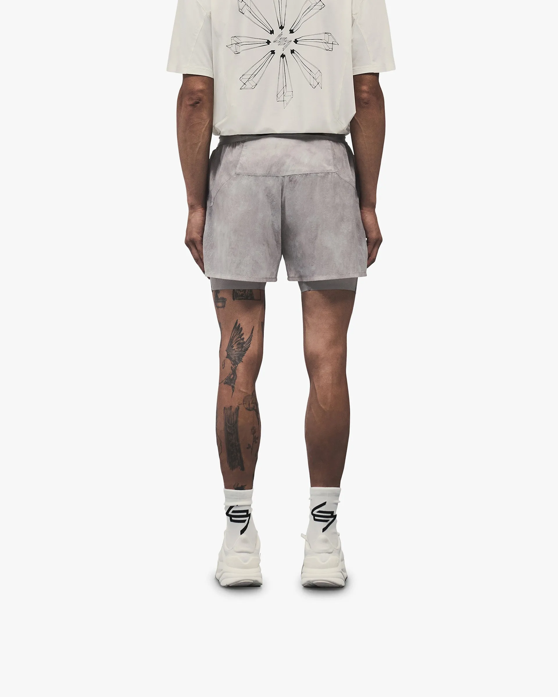 Flexible Cut 247 Trail Shorts - Chalk