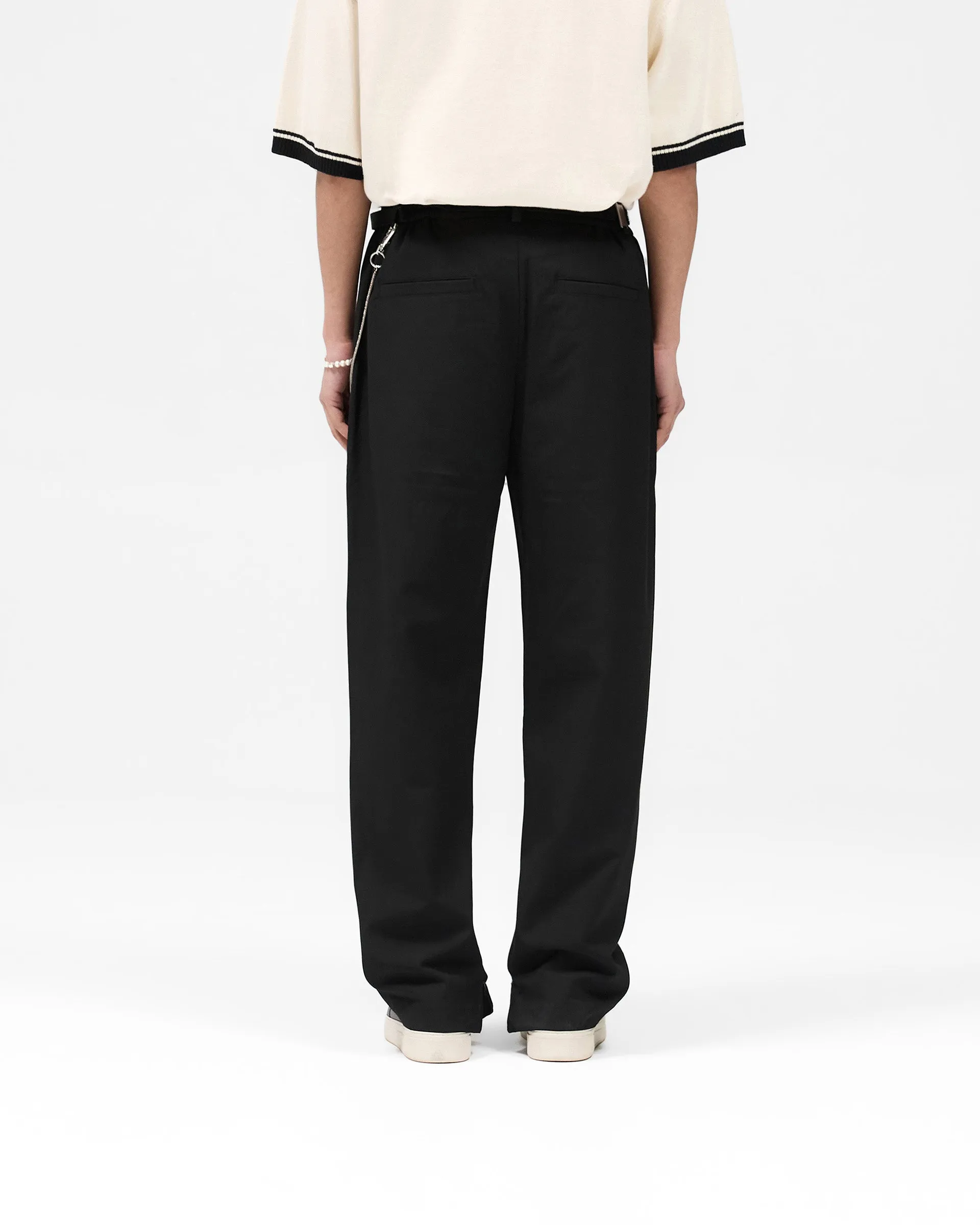 DoubleLayeredHem Core Pant - Jet Black