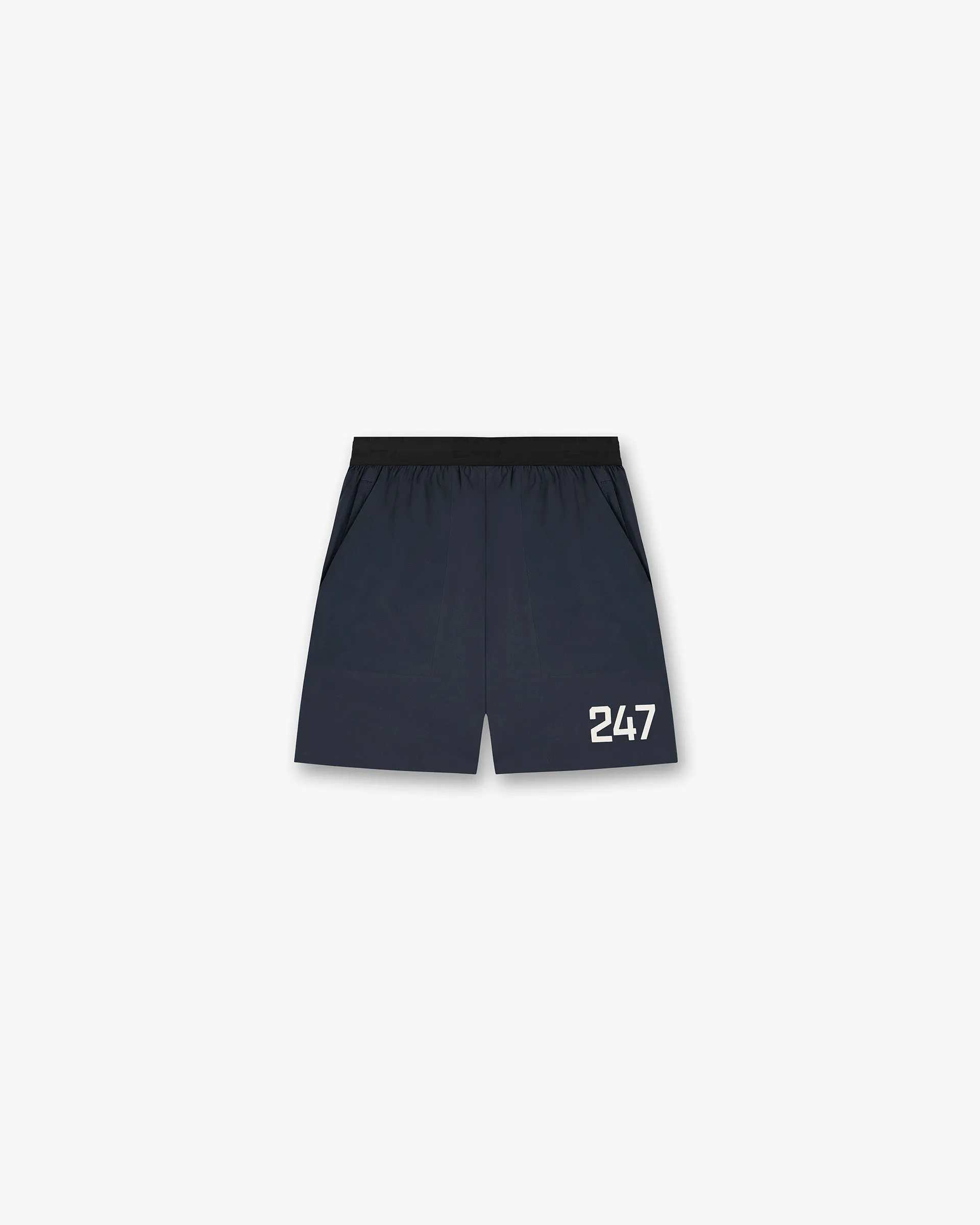 247 Fused Shorts - Navy elastic waistband