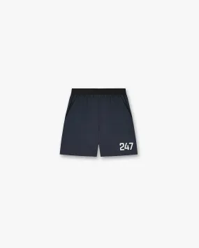 247 Fused Shorts - Navy elastic waistband