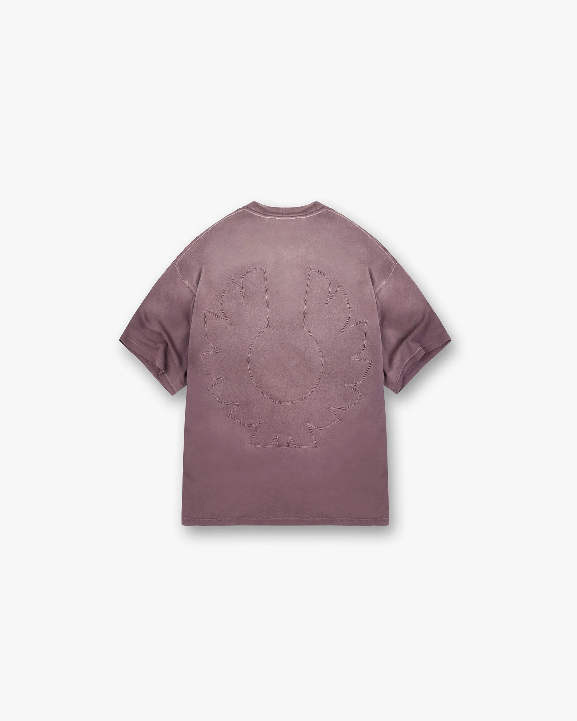 certified Scoop neck femininity Represent X Belstaff Outline Phoenix T-Shirt - Plum