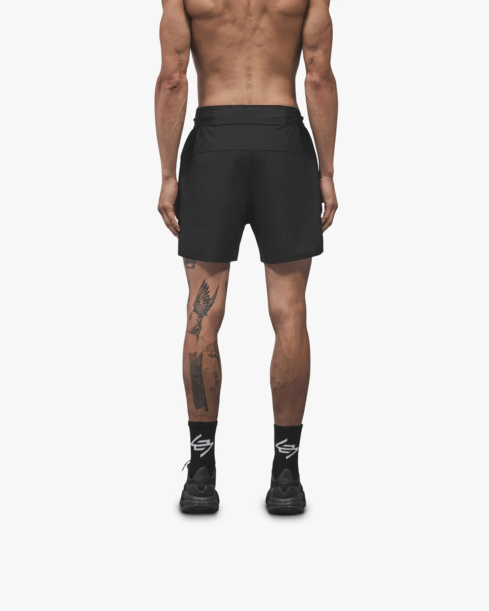Non Cling Material 247 Trek Shorts - Black