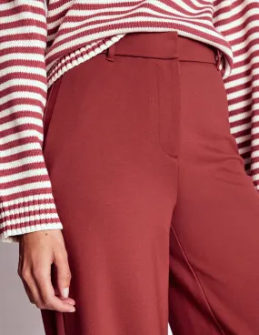 Belgravia Ponte Trousers-Chestnut Cool Weather