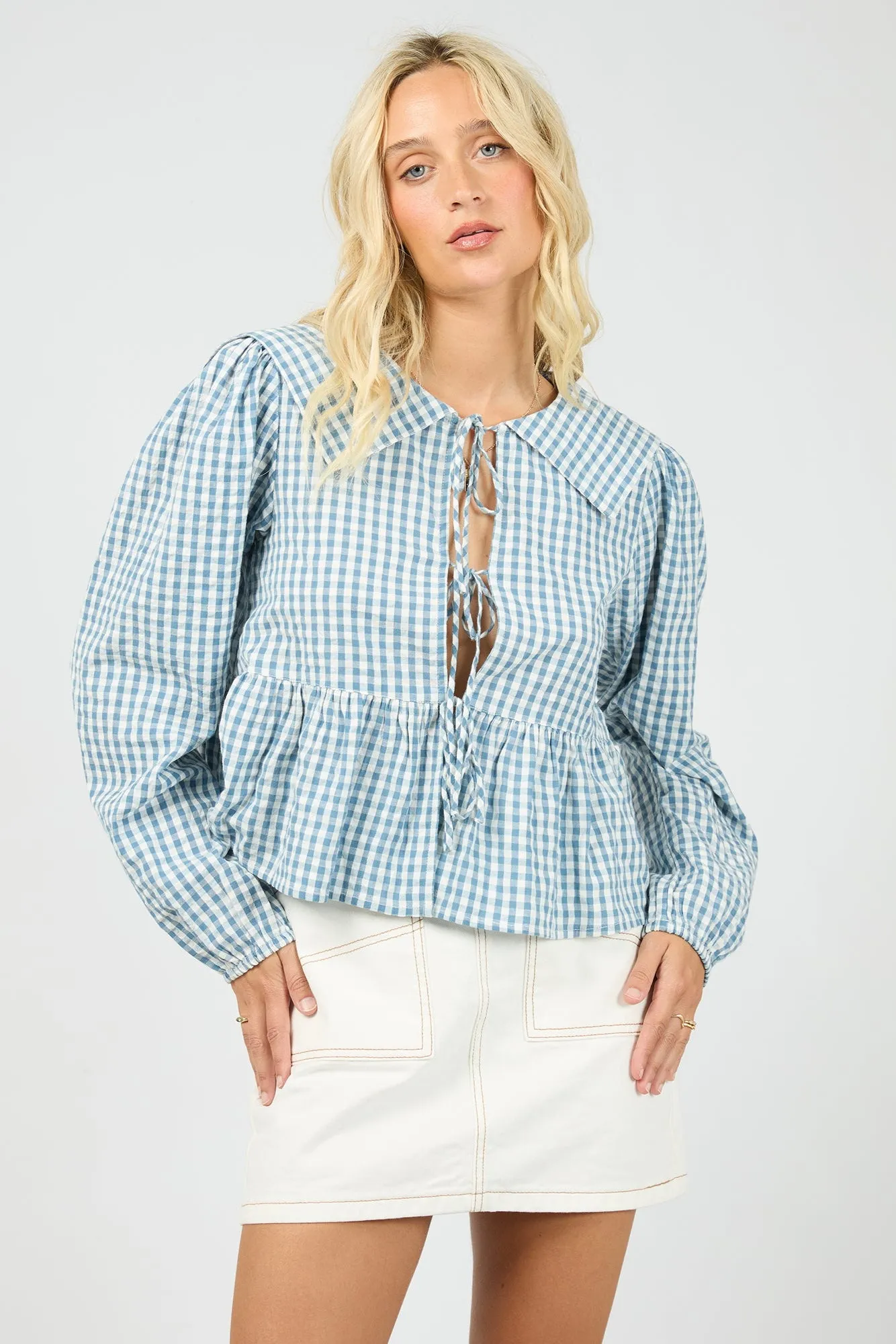 All About Eve Micky LS Top Check Moisture Management