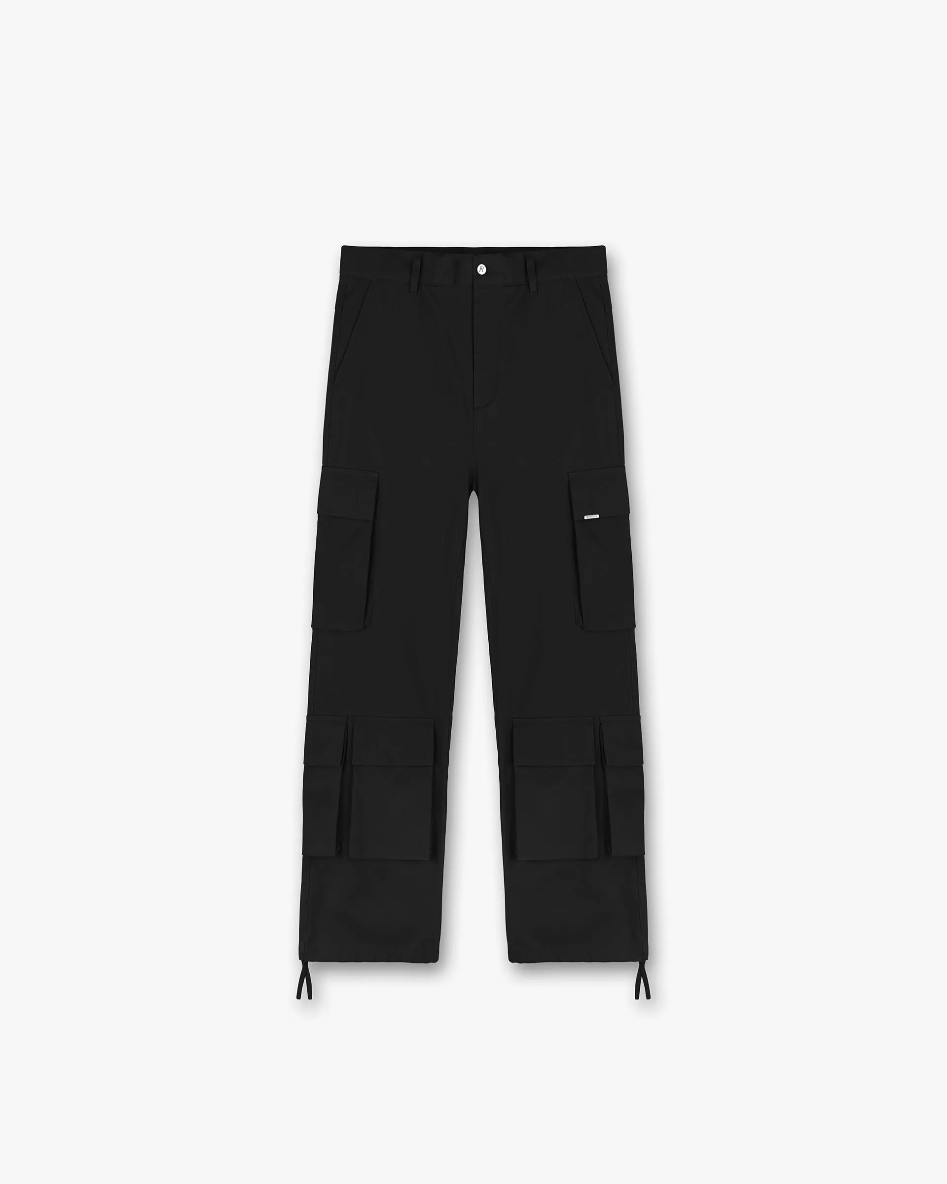 Baggy Cargo Pant - Black Windproof coating