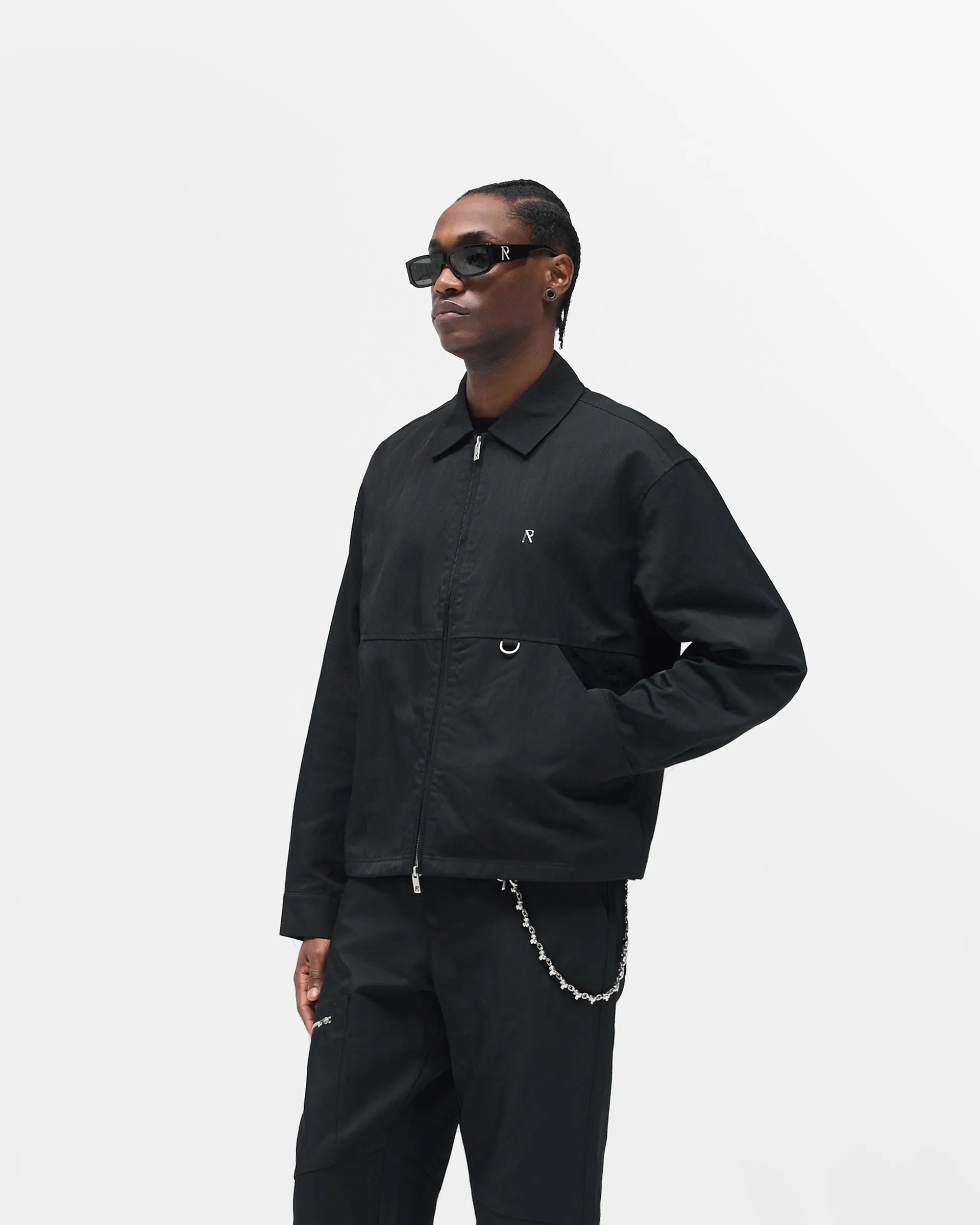 Nylon Overshirt - Jet Black Versatile Clothing