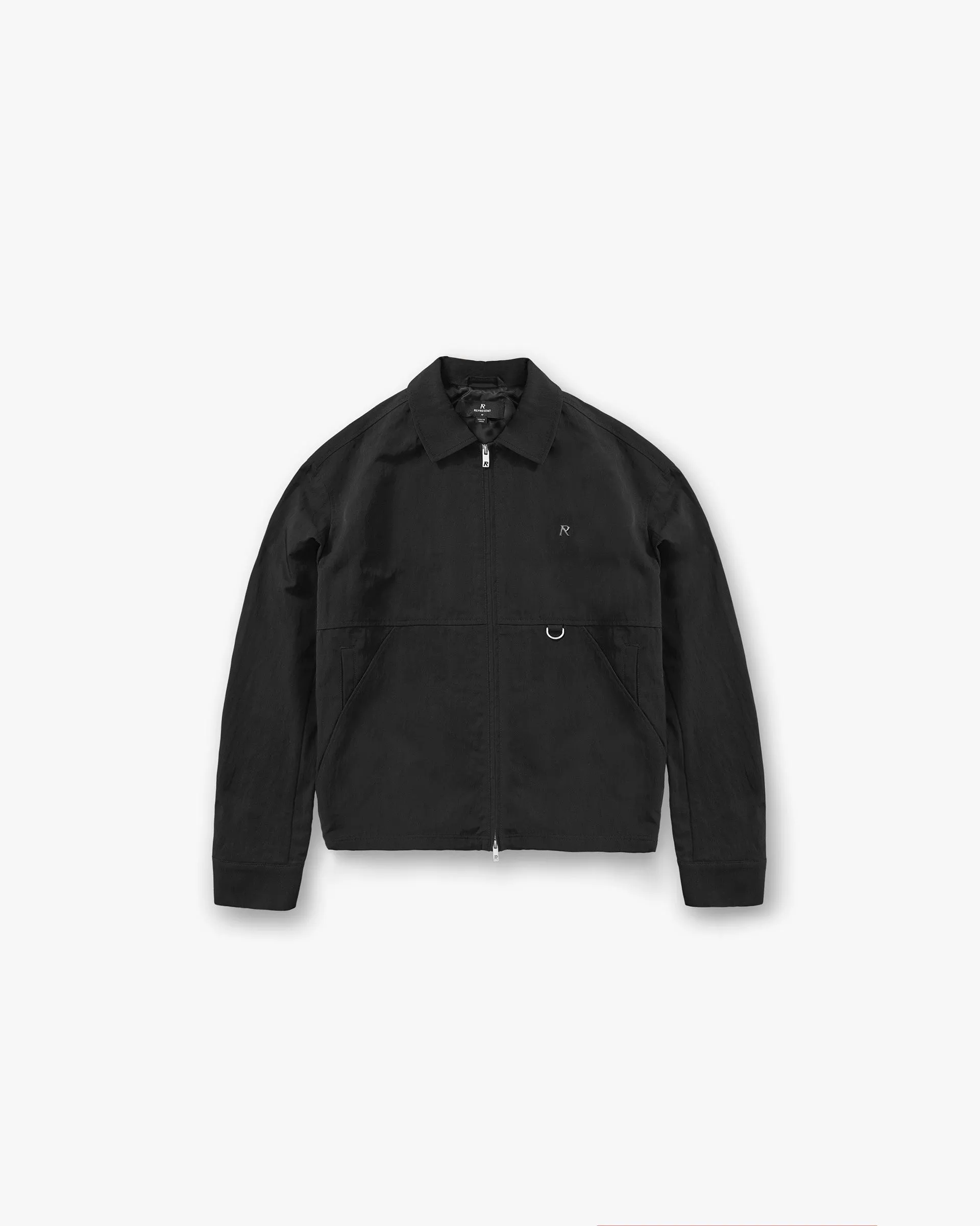 Nylon Overshirt - Jet Black Winter Layering