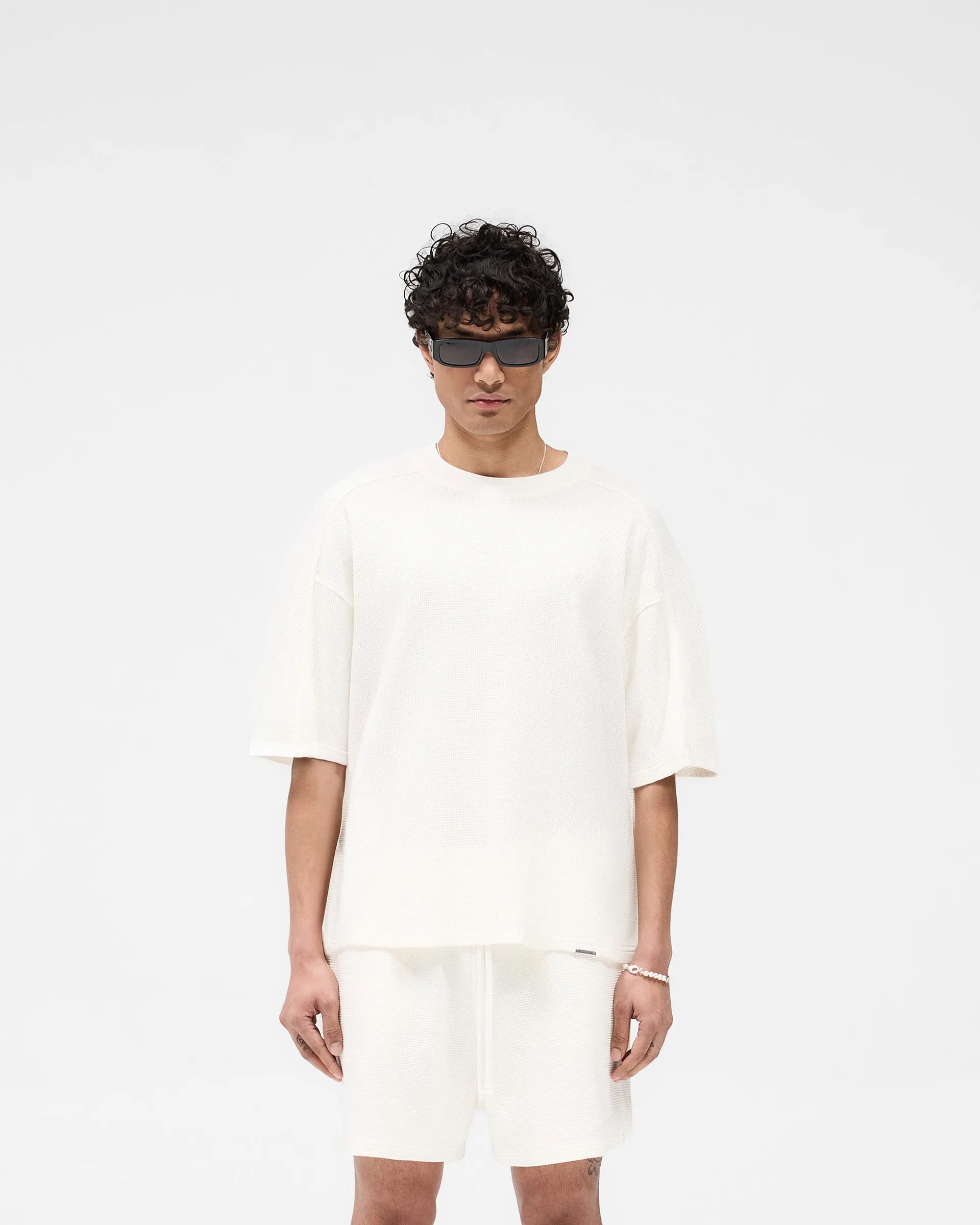 Waffle T-Shirt - Flat White Chic Style Trend