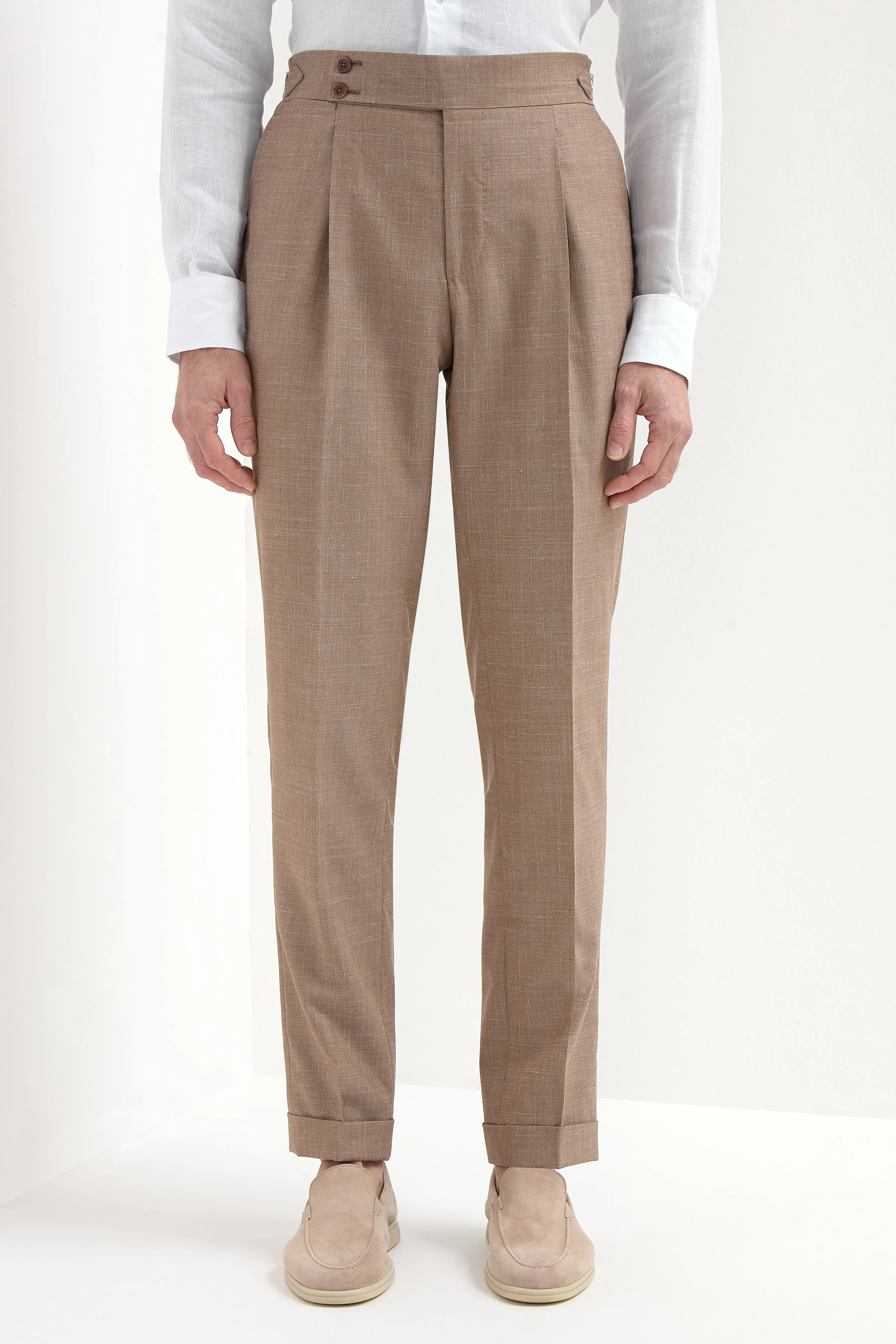 Elite Core Almond Soragna trousers - Made in Italy