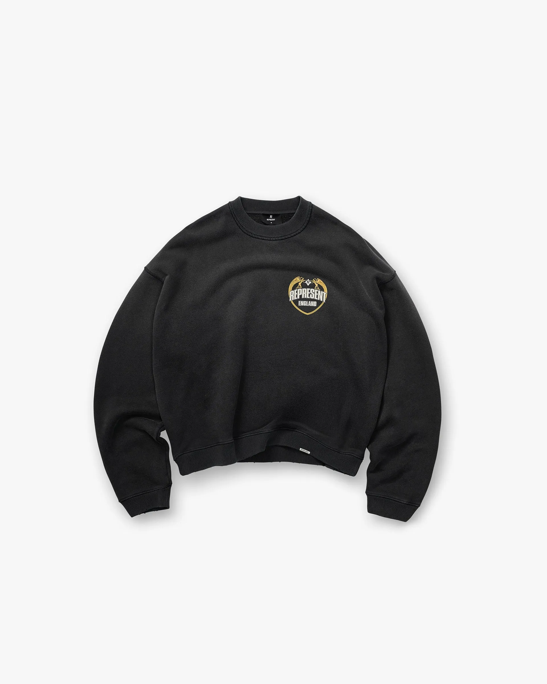 Angel Border Sweater - Stained Black Core Active fringe accents