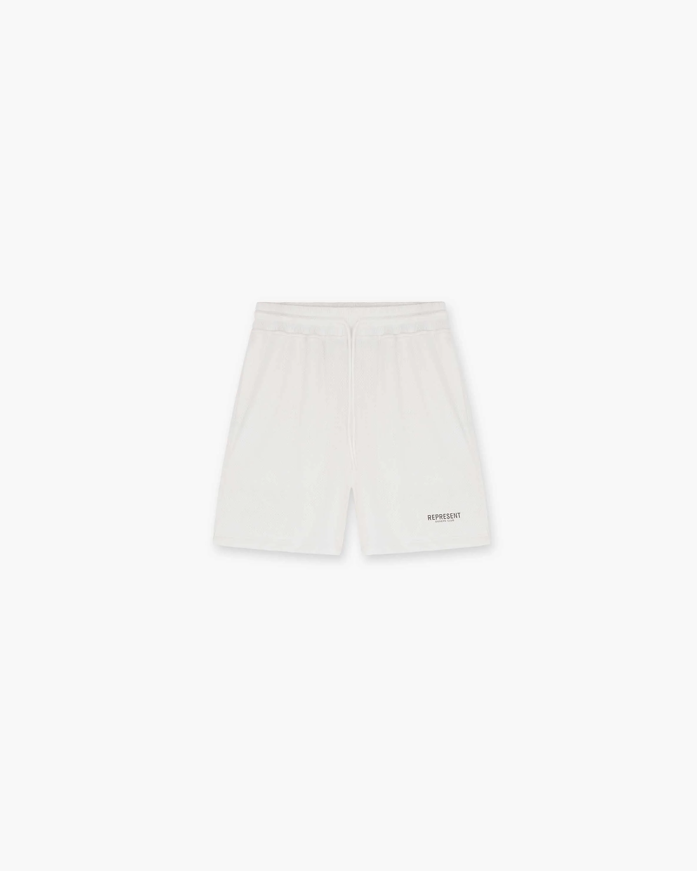 Represent Owners Club Mesh Shorts - Flat White Outdoor Fit Chill Breeze