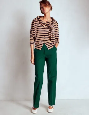 Comfortable Design Long Wear Full Length Canonbury Trousers-Emerald Green