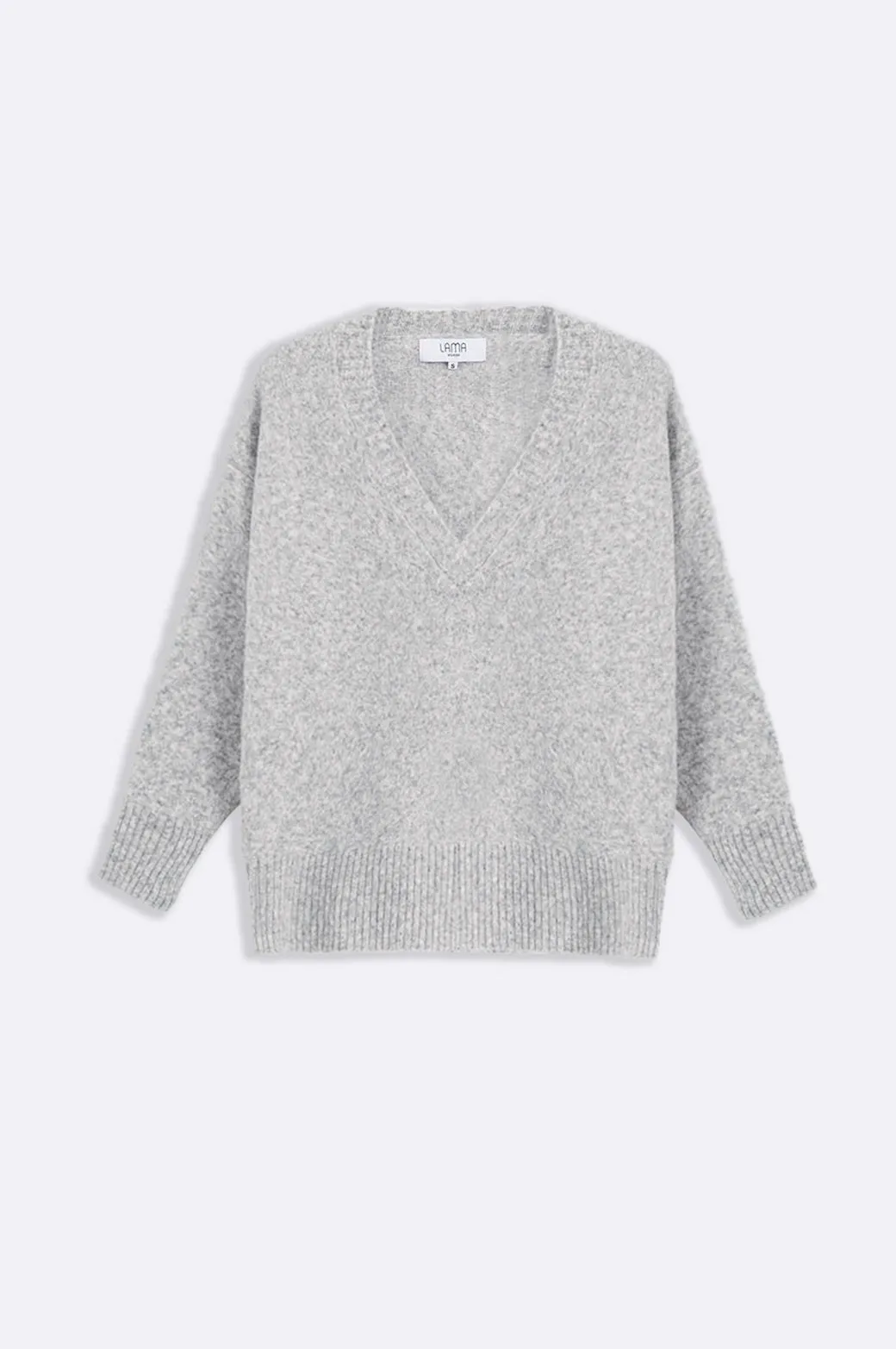 CLASSIC V-NECK JUMPER Cozy Comfort Knit texture