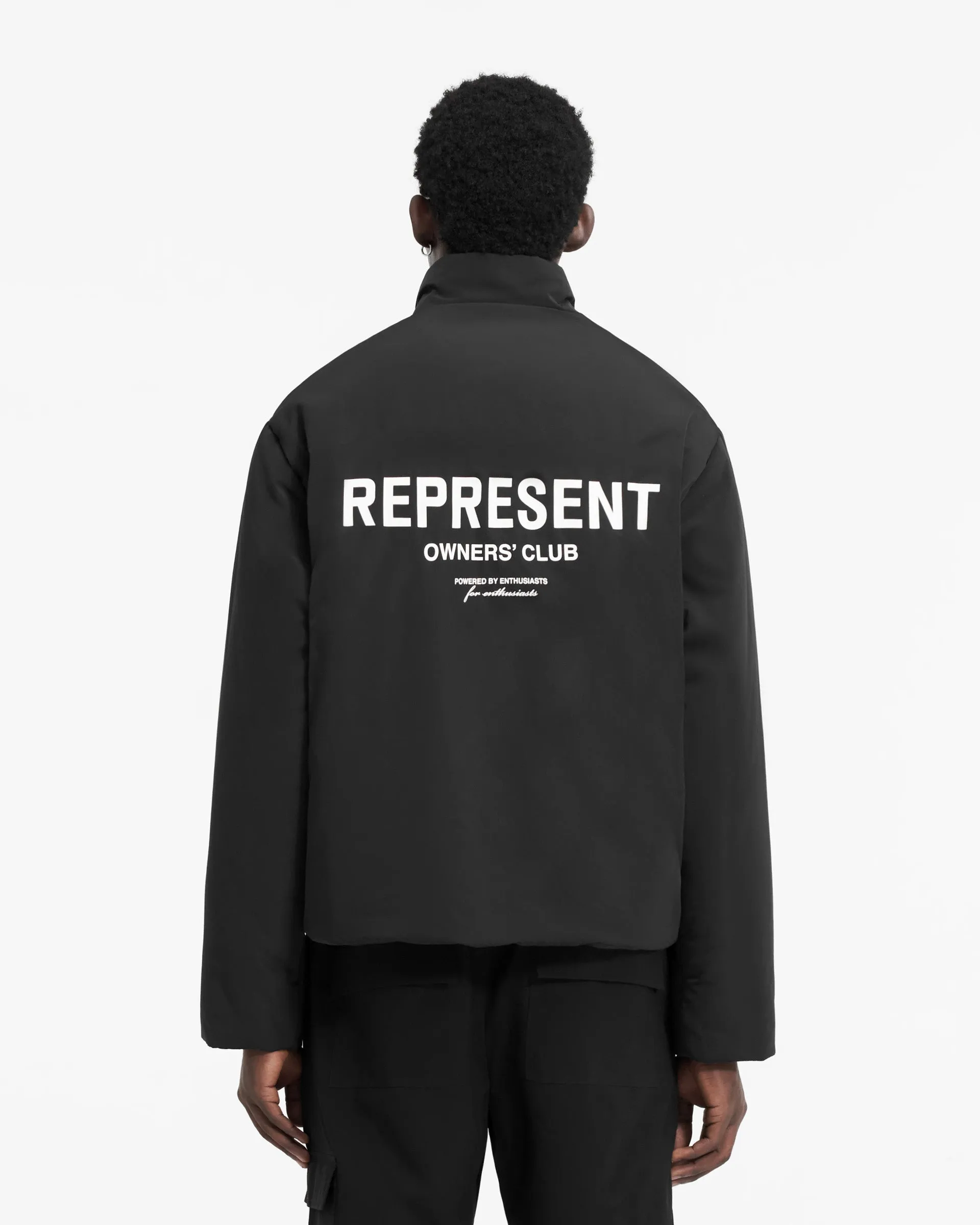 FullCoverageHood Represent Owners Club Wadded Jacket - Black