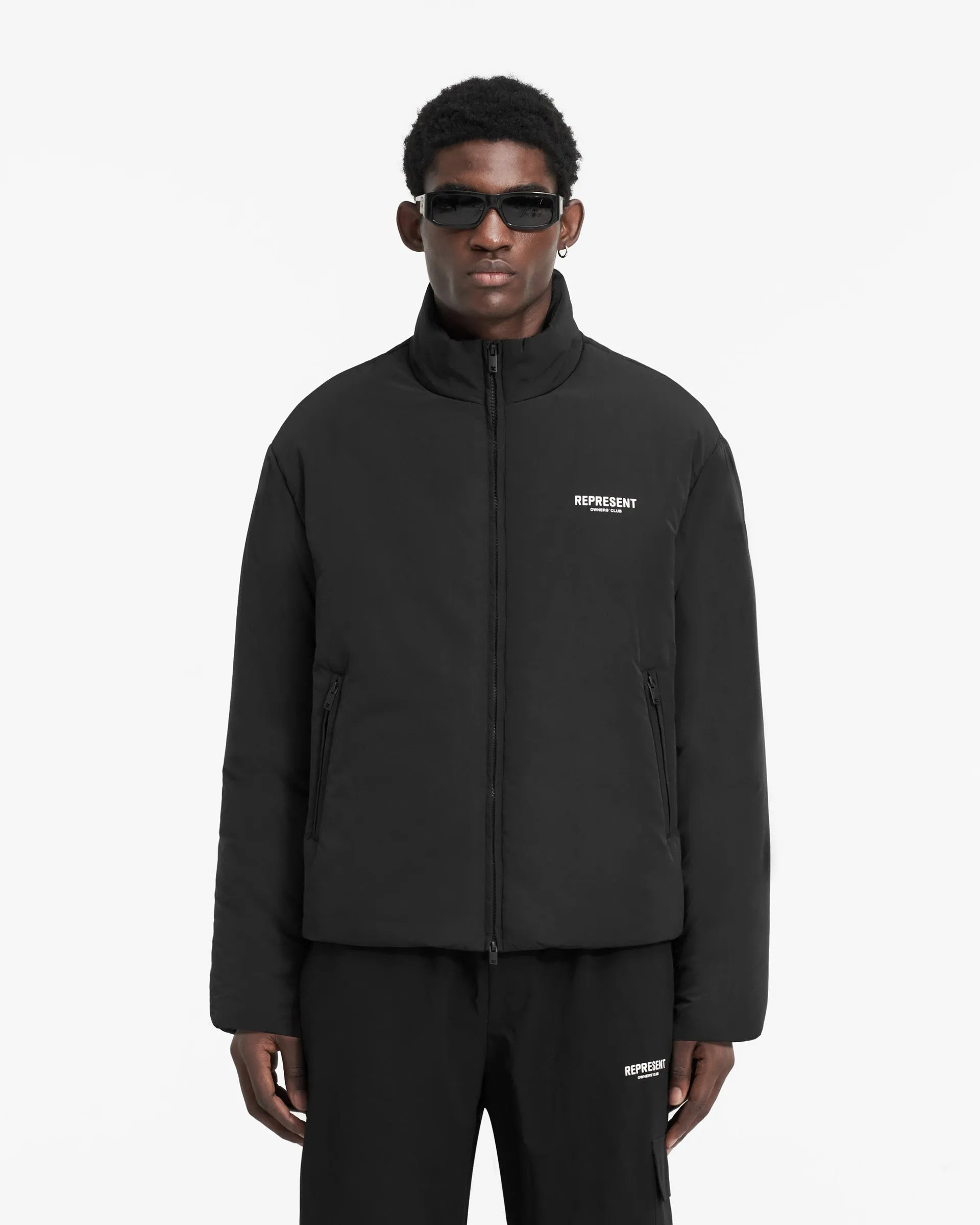 Represent Owners Club Wadded Jacket - Black All Season Adaptability