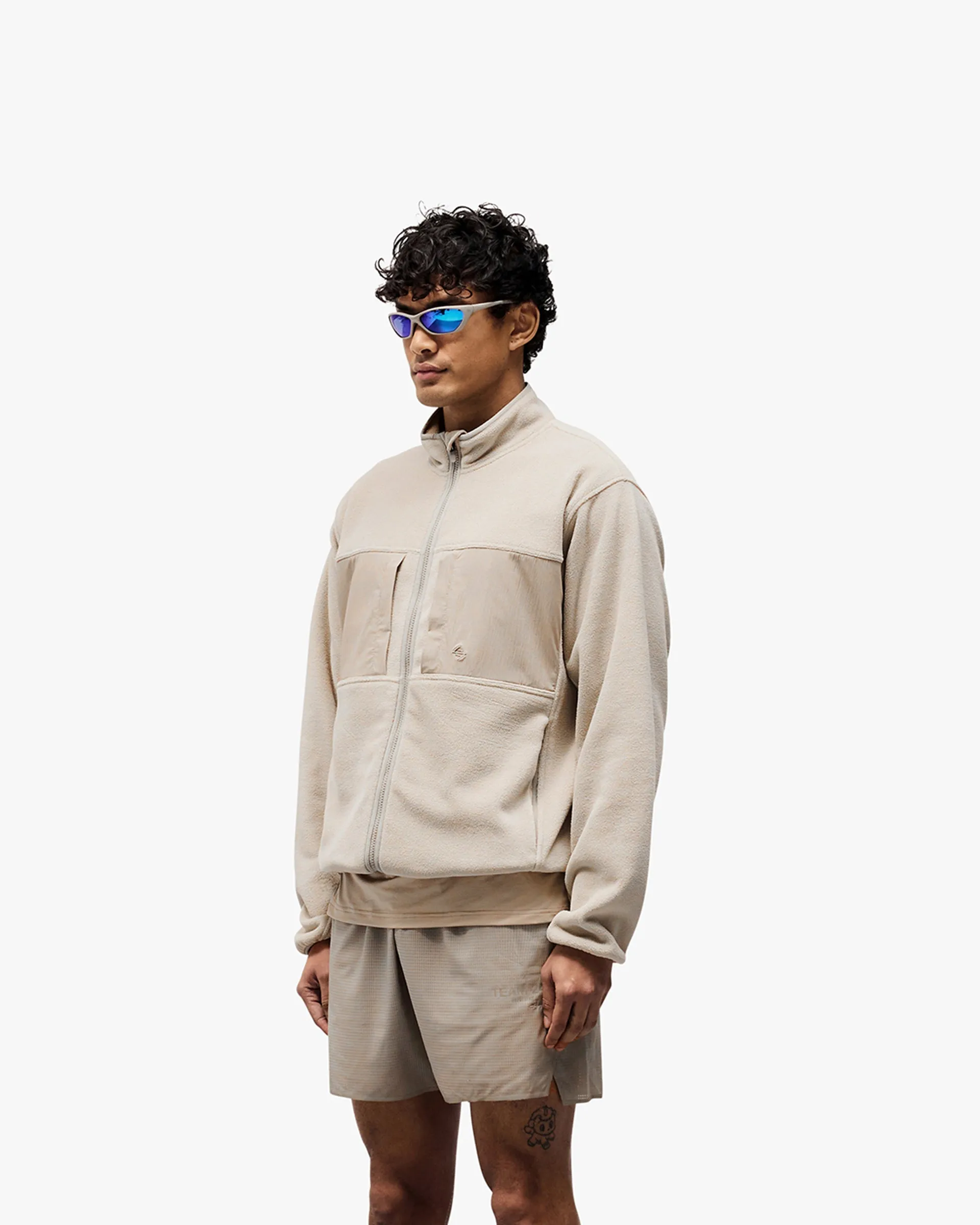 Clean Outer 247 Polar Panelled Fleece - Pebble