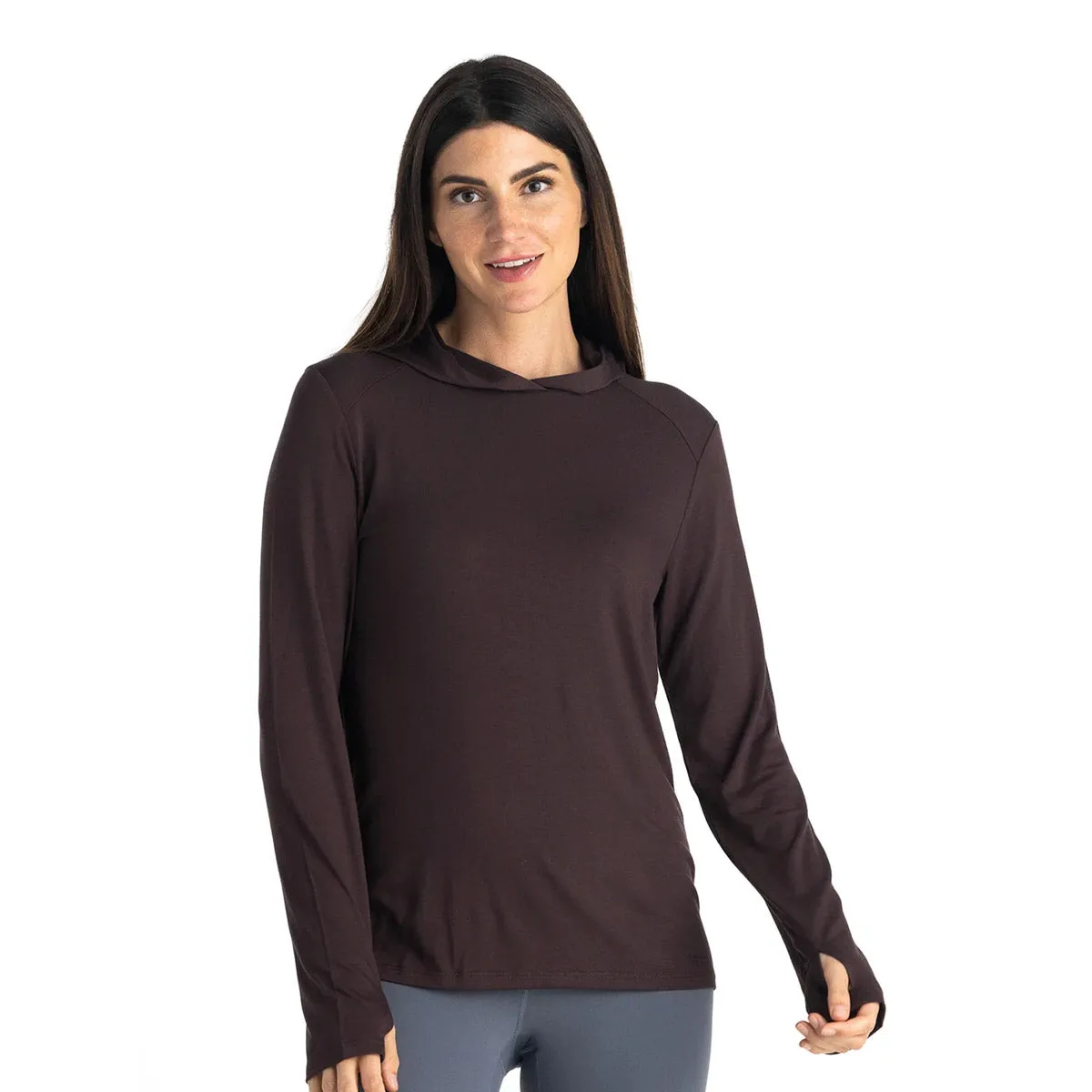 Flatlock Stitching Technique Women's Bamboo Shade Hoodie II