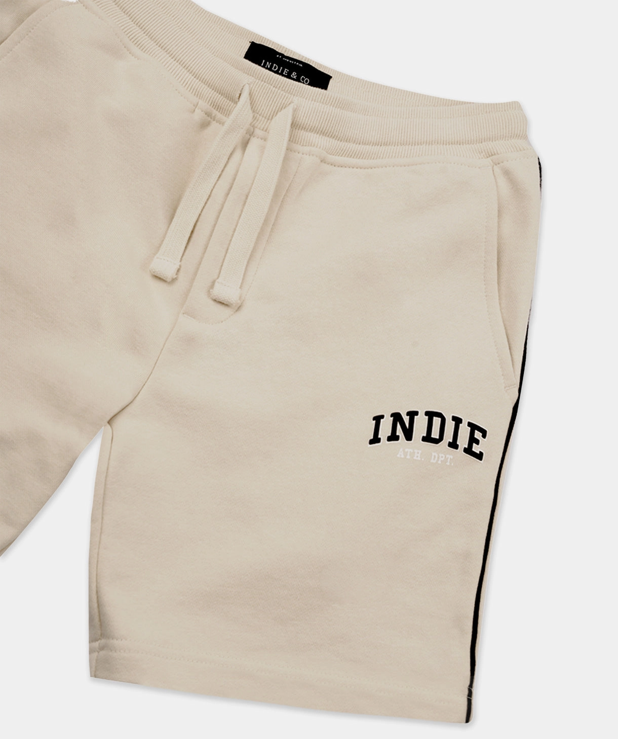 The Edgerton Track Short - Stone Durable Waistband Move Easy