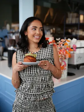 SoftLining Ayva Chloe Top Gingham