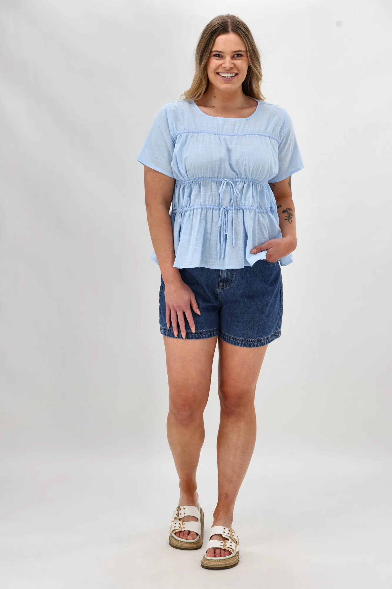 MoistureWickingTechnology UltraSoftLining Ayva Lola Top Light Blue