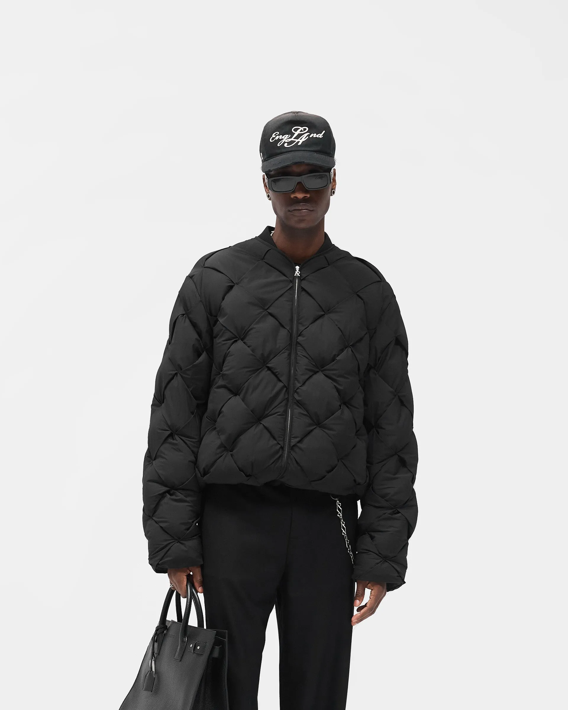 Pillow Puffer - Jet Black Low Profile Insulation Multi Layer Option