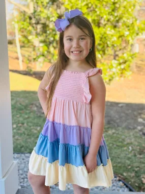 Beachy Tiered Twirl Dress Sleek Design Fit