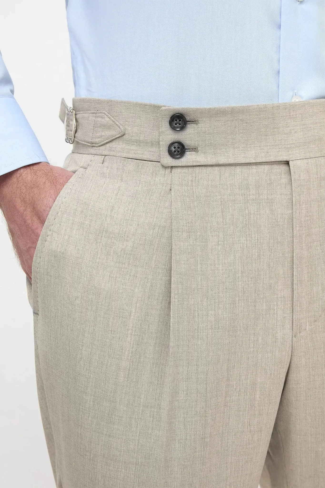 QuickDrying Material Beige Soragna trousers - Made in Italy