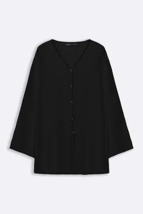 FLOWY TEXTURED BLOUSE Regular Fit