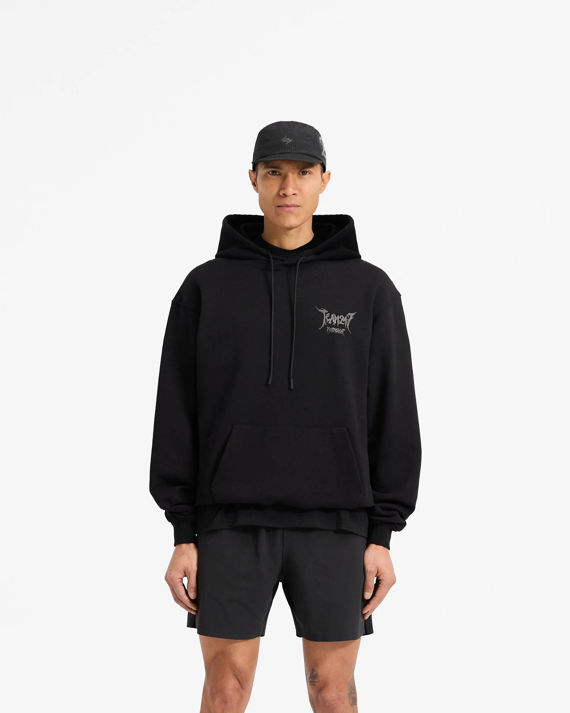 Cool Essentials Team 247 X END Oversized Hoodie - Jet Black