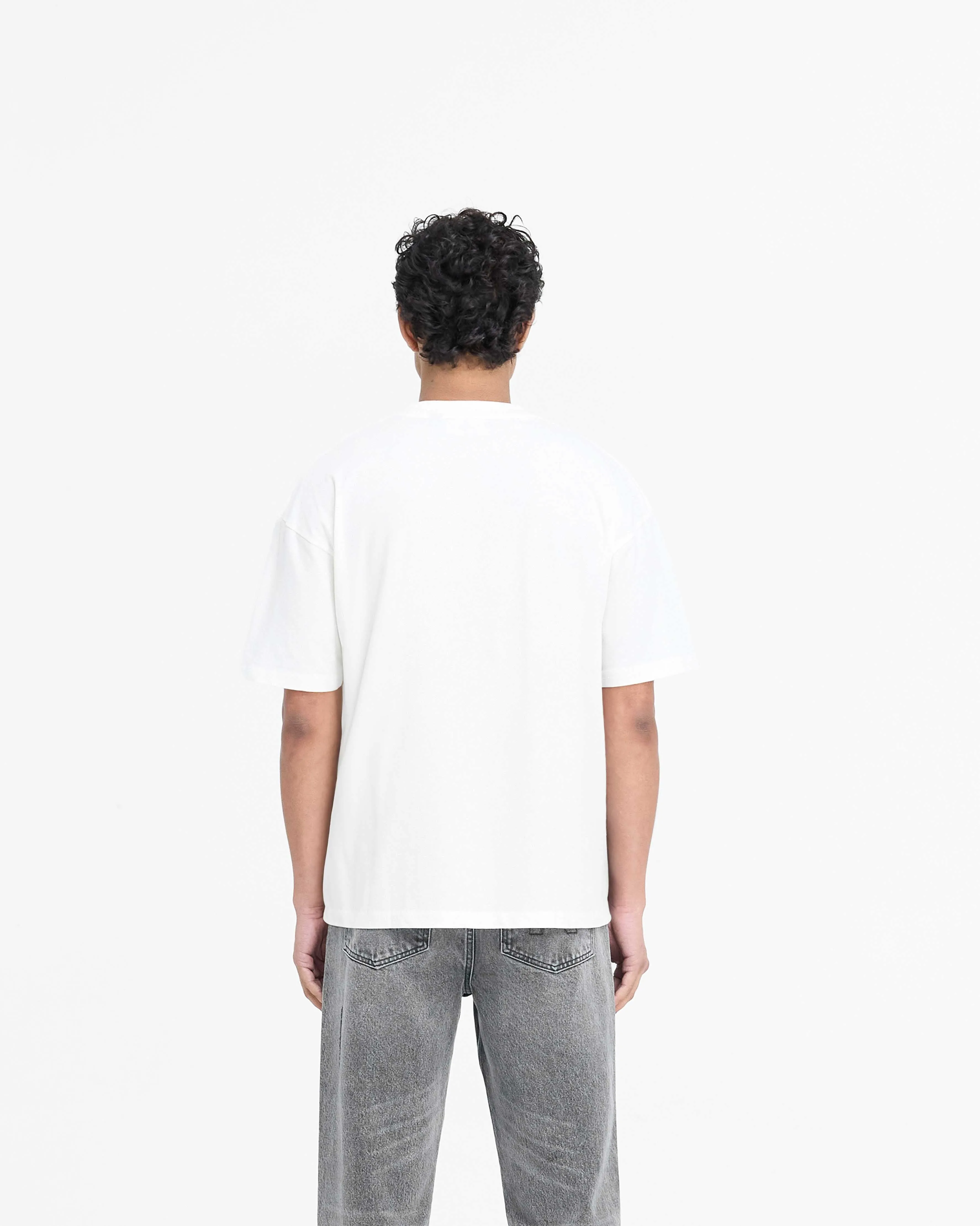 Block Logo T-Shirt - Flat White Fresh and Cool Sleek Performance