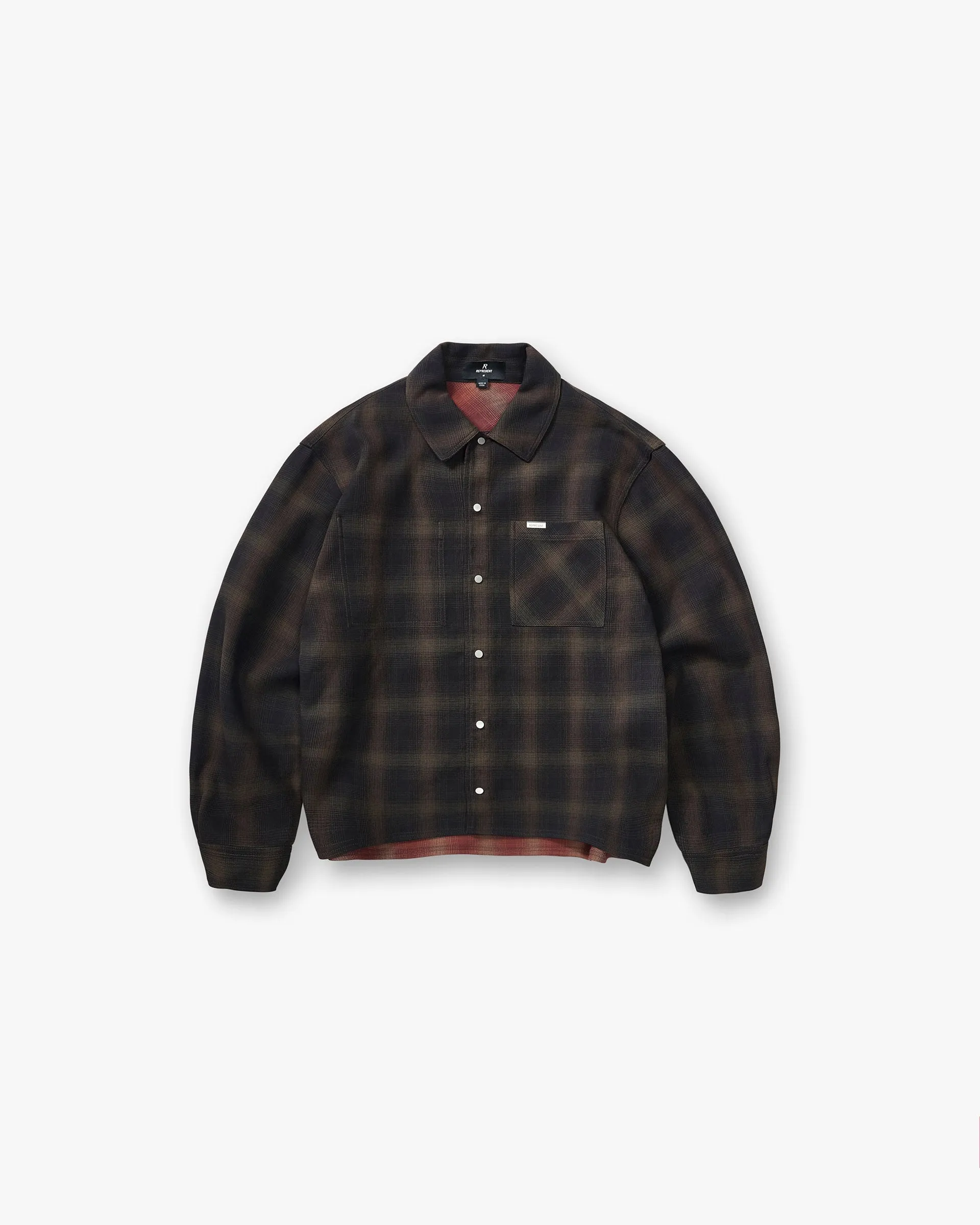 Bonded Reversible Check Shirt - Nero Essential Piece