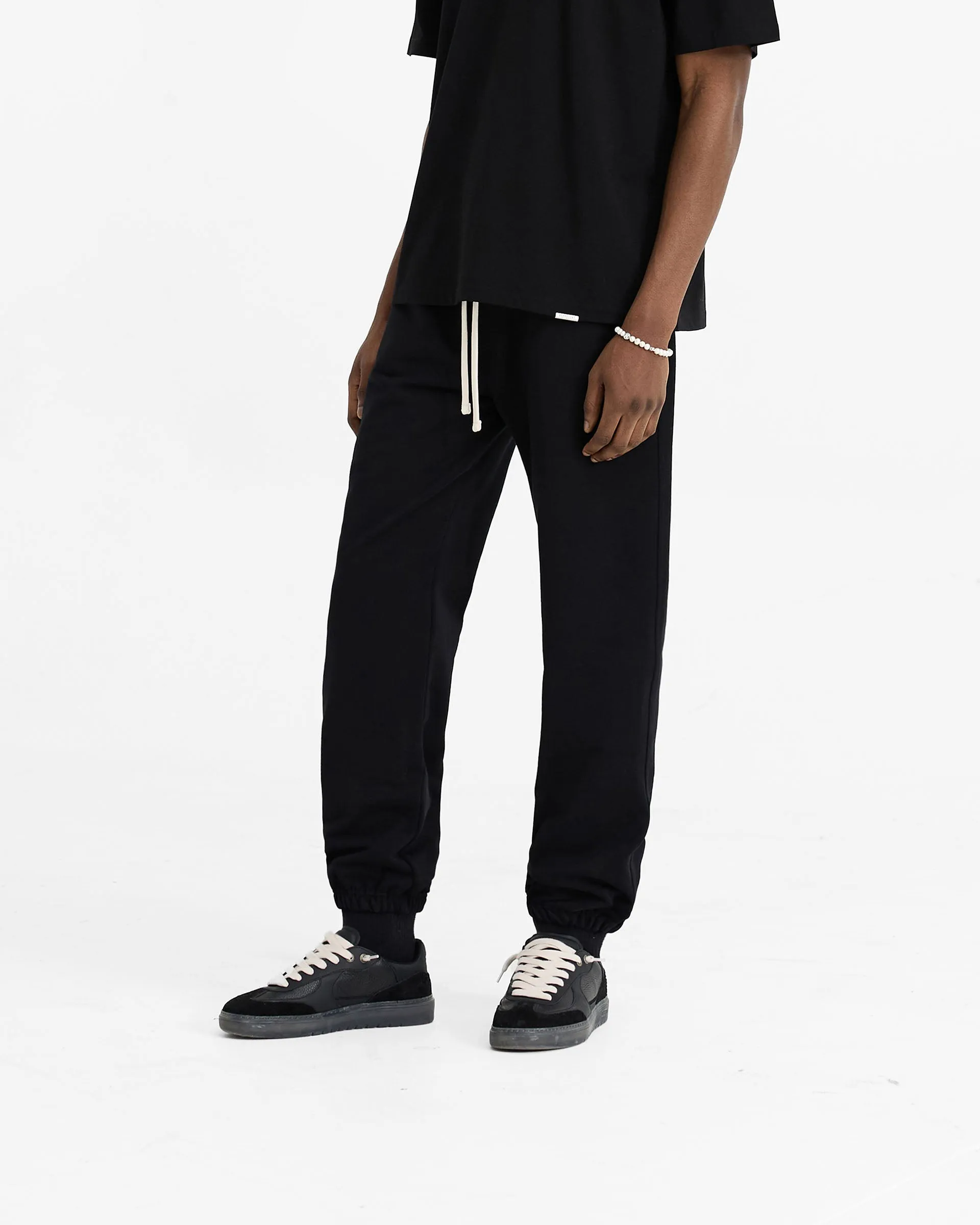 Initial Cuffed Sweatpant - Black Versatile Wear