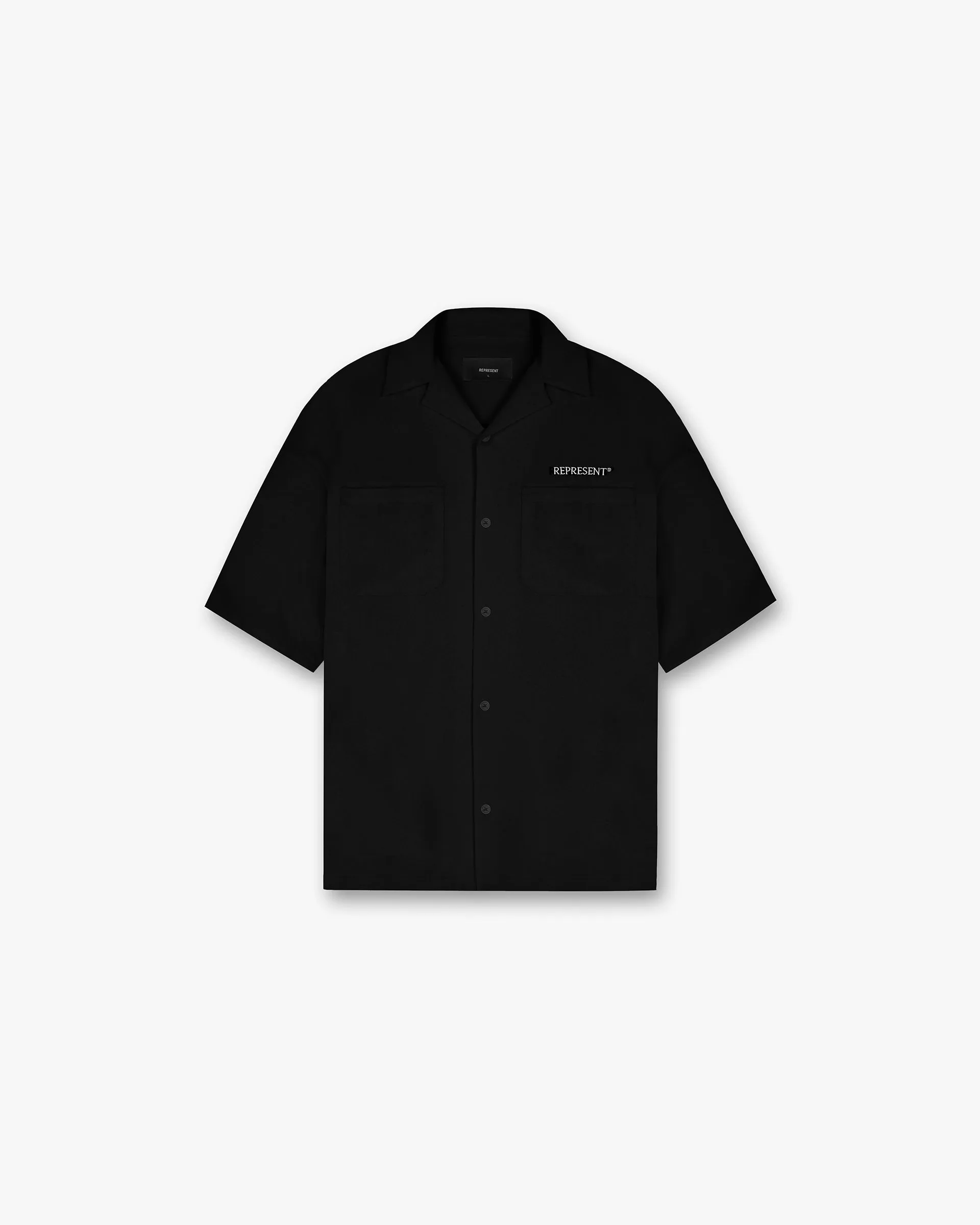 Bold Statement Bowling Shirt - Black