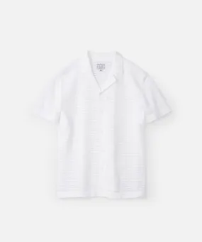 The Aman S/s Shirt - Chalk Gym Appropriate checkered pattern