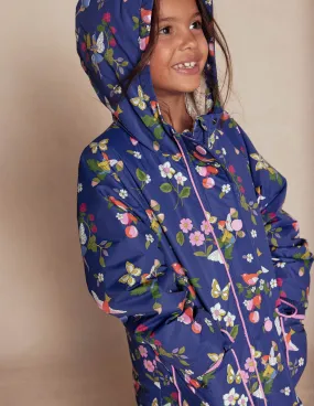 Sherpa Lined Anorak-Starboard Blue Fairies Multi pockets