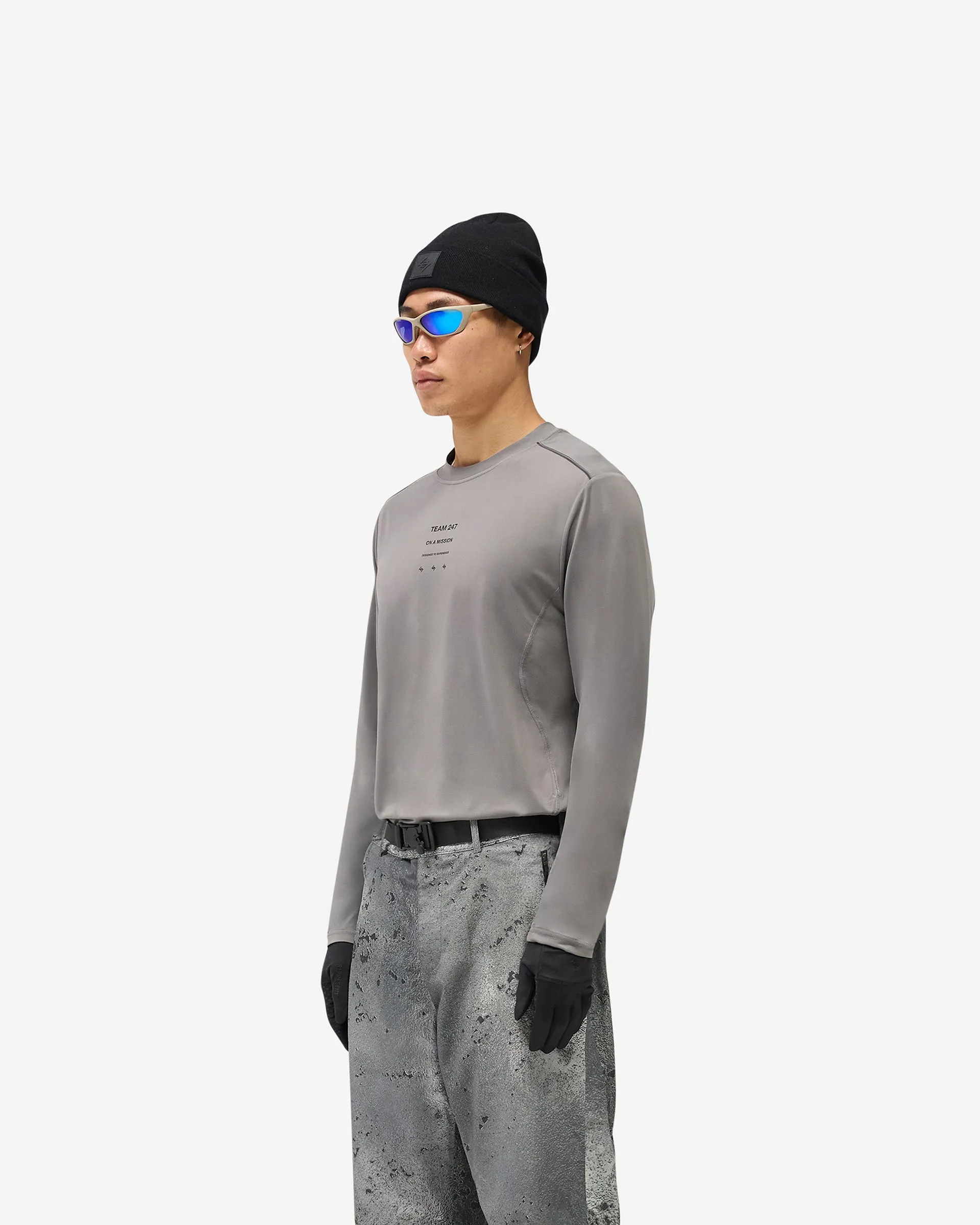 Anti Perspiration Lining 247 Trail Long Sleeve T-Shirt - Steel