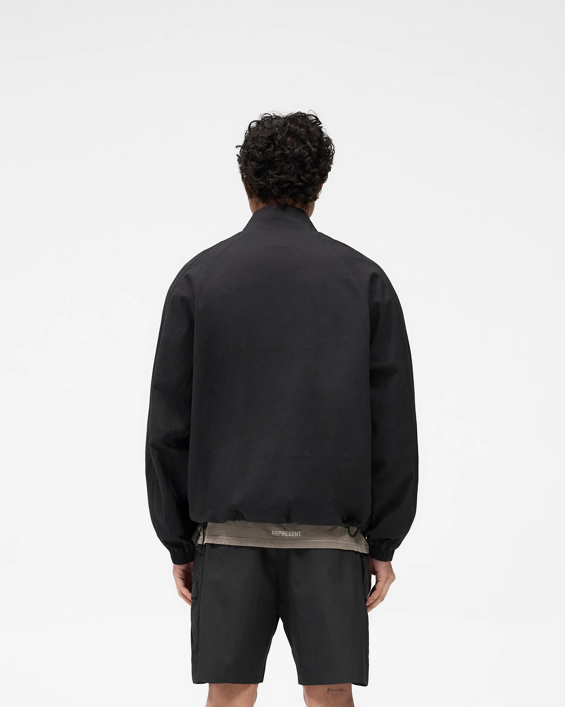 Trendy Feel Multi Directional Stretch Quarter Zip Jacket - Black